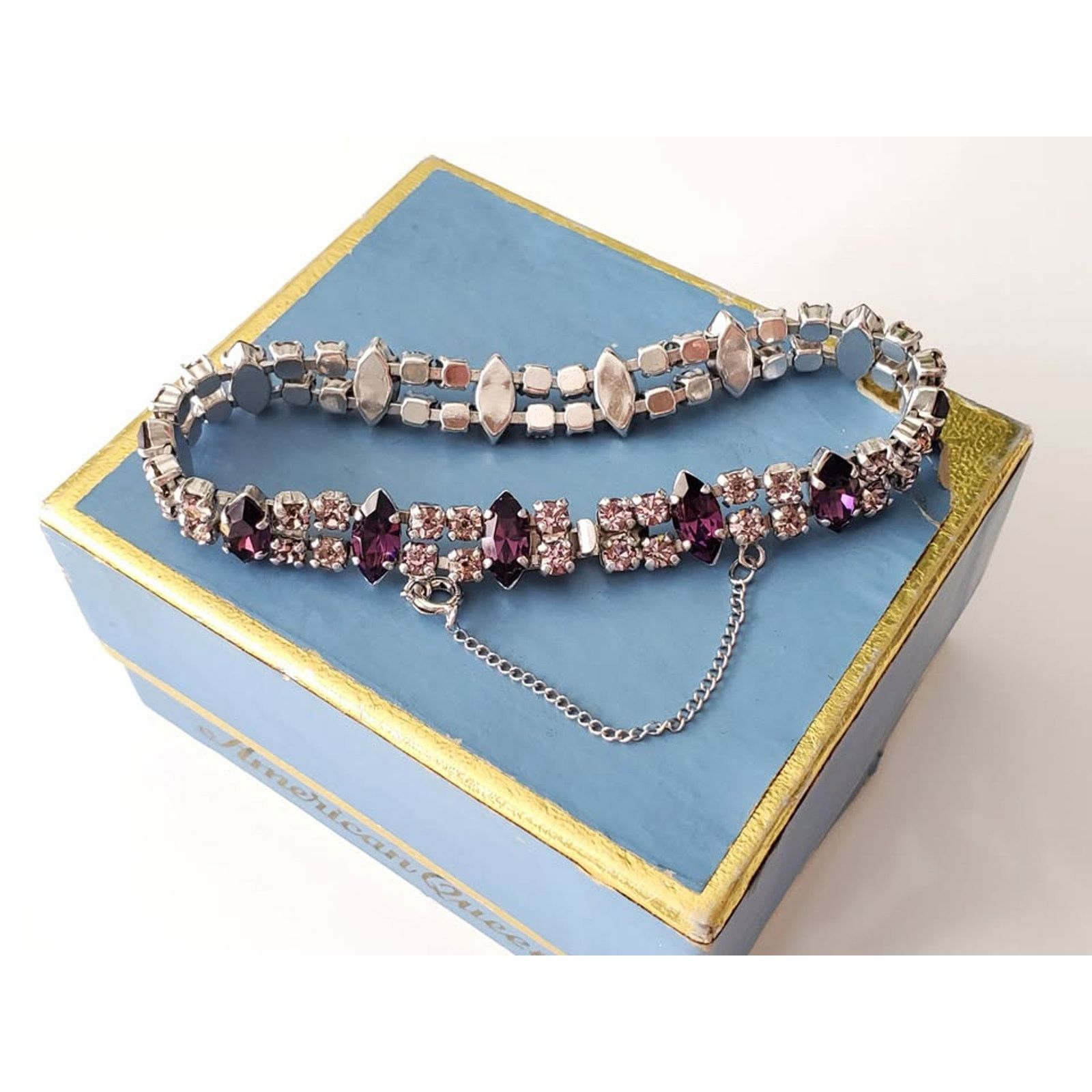 Other Vintage B David Designer Purple and Lavendar Bracelet Size ONE SIZE - 1 Thumbnail