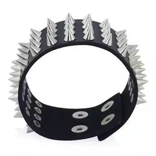 Jewelry Spike Strap Bracelet Gothic Demon Soul Horror Jewelry Size ONE SIZE - 3 Thumbnail