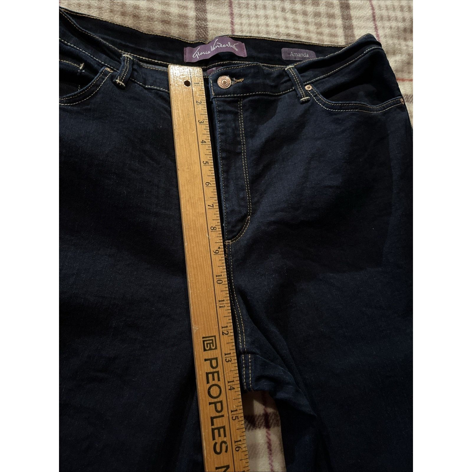 Gloria Vanderbilt Gloria Vanderbilt Jeans Plus18 36x30 Long Amanda Blue Denim Size 40" / US 18 - 6 Thumbnail
