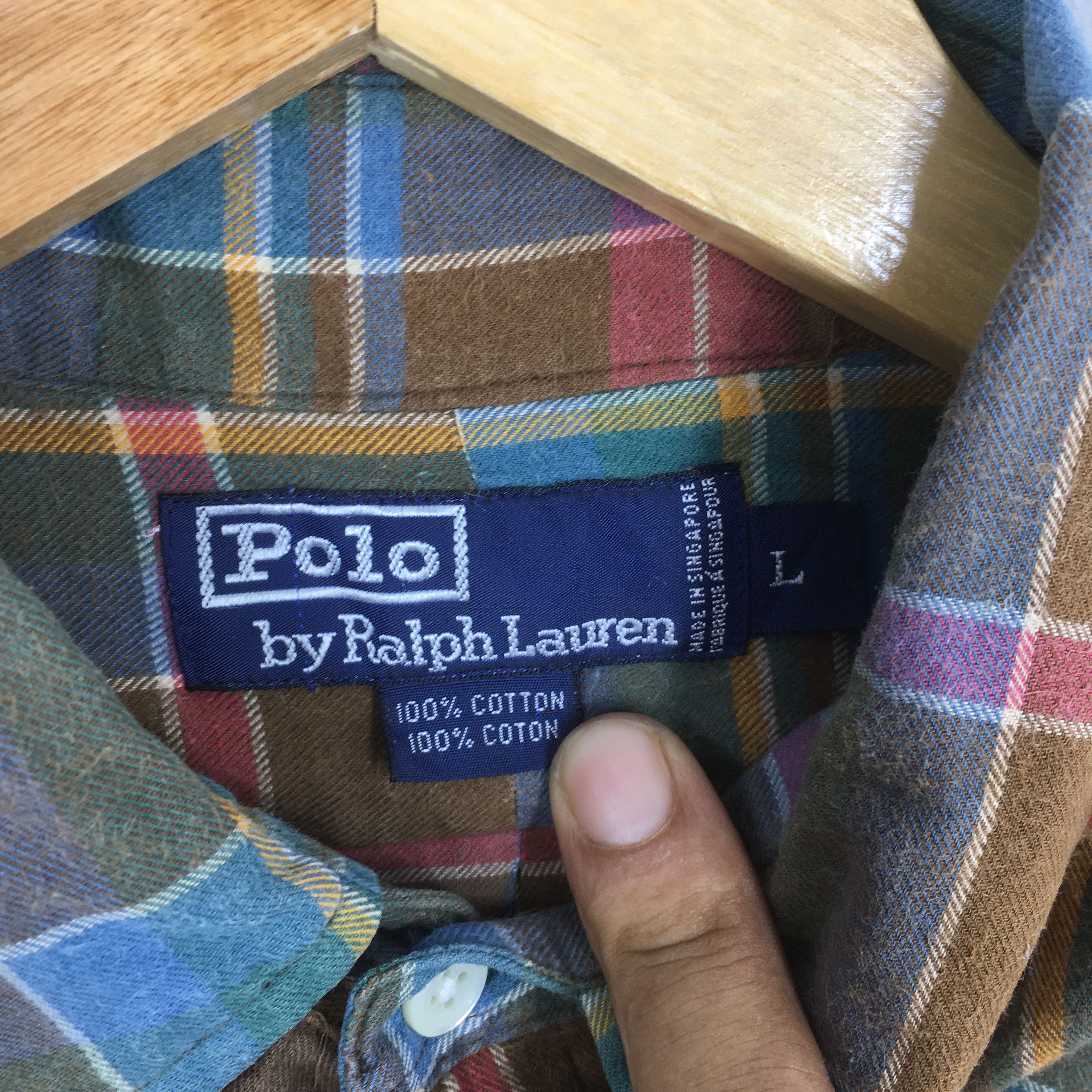 Polo Ralph Lauren Vintage Polo Ralph Lauren Checkered Flannel Shirt Large Size US L / EU 52-54 / 3 - 5 Thumbnail