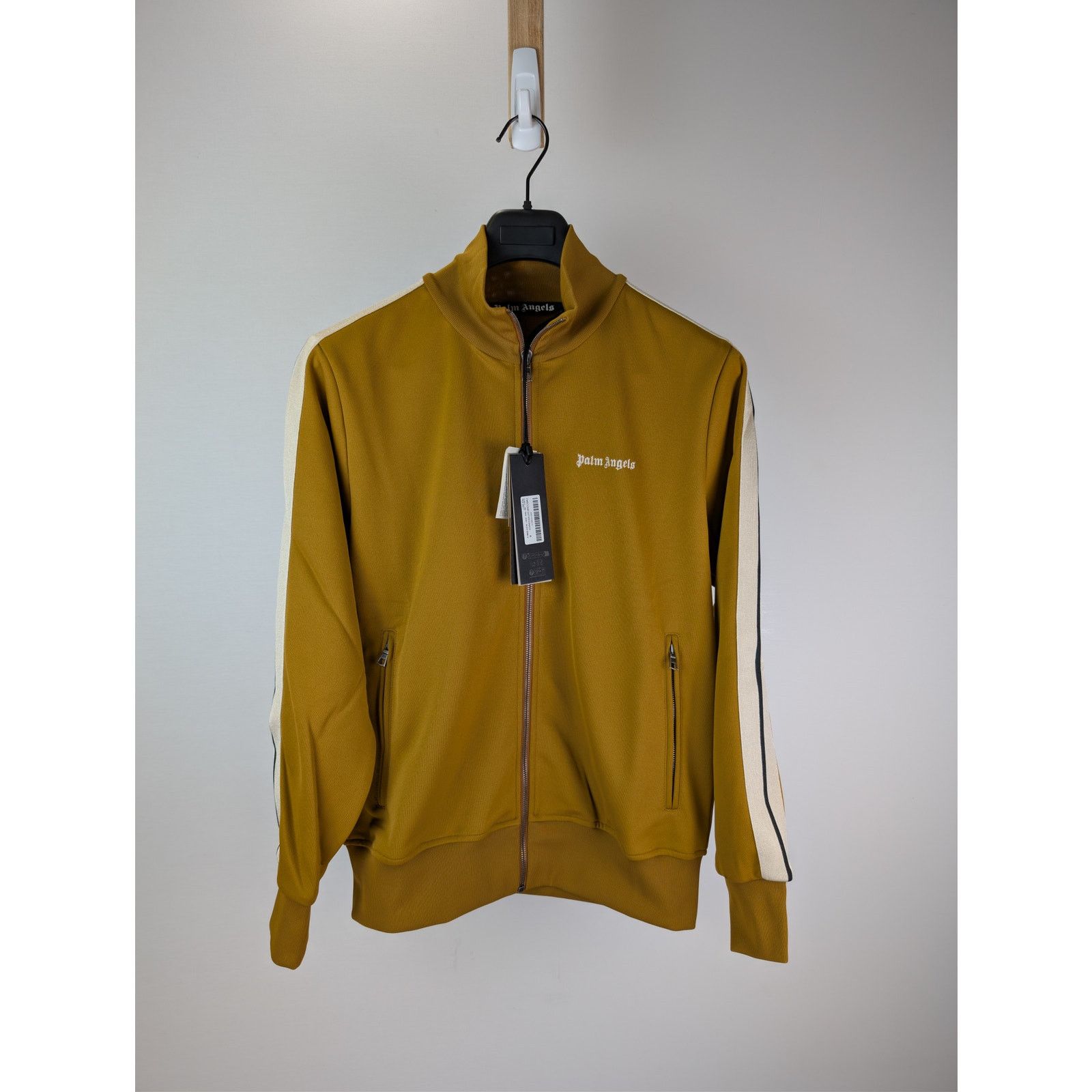 Palm Angels o1rshd1 Classic Logo Track Jacket in Golden Brown / Mustard Size US L / EU 52-54 / 3 - 1 Thumbnail