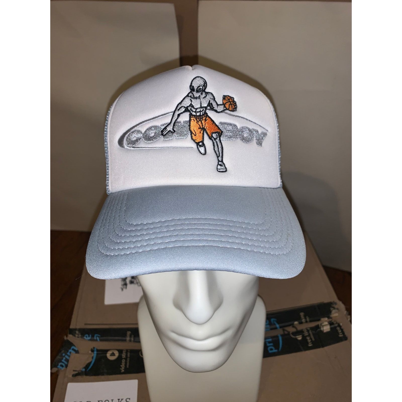 Other Space Cowboy Eternal A1 Alien Basketball Trucker Hat Grey Size ONE SIZE - 1 Thumbnail