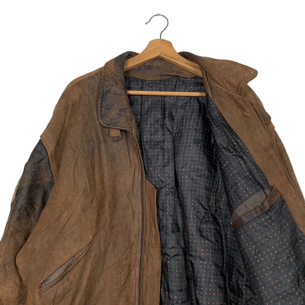 Other Dakota Flight Unit Bomber Leather Jacket Size US XL / EU 56 / 4 - 10 Thumbnail