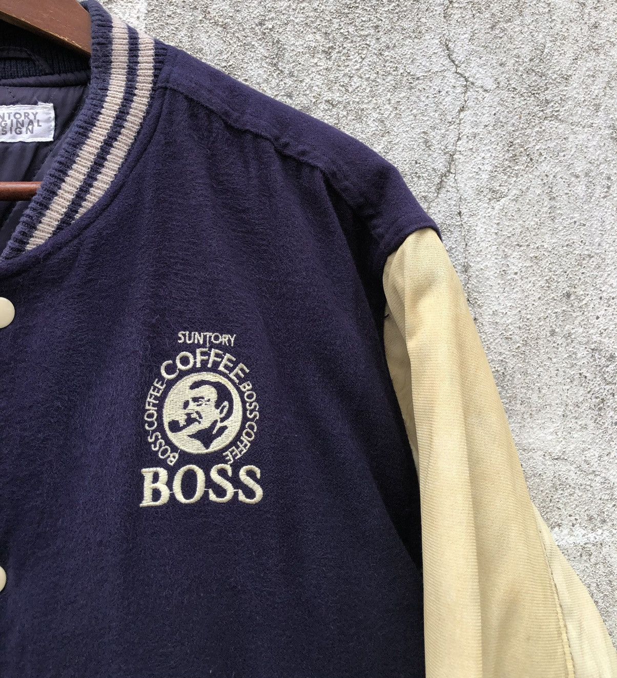 Vintage Vintage Suntory Boss Coffee Wool Varsity Jacket Size US L / EU 52-54 / 3 - 5 Thumbnail
