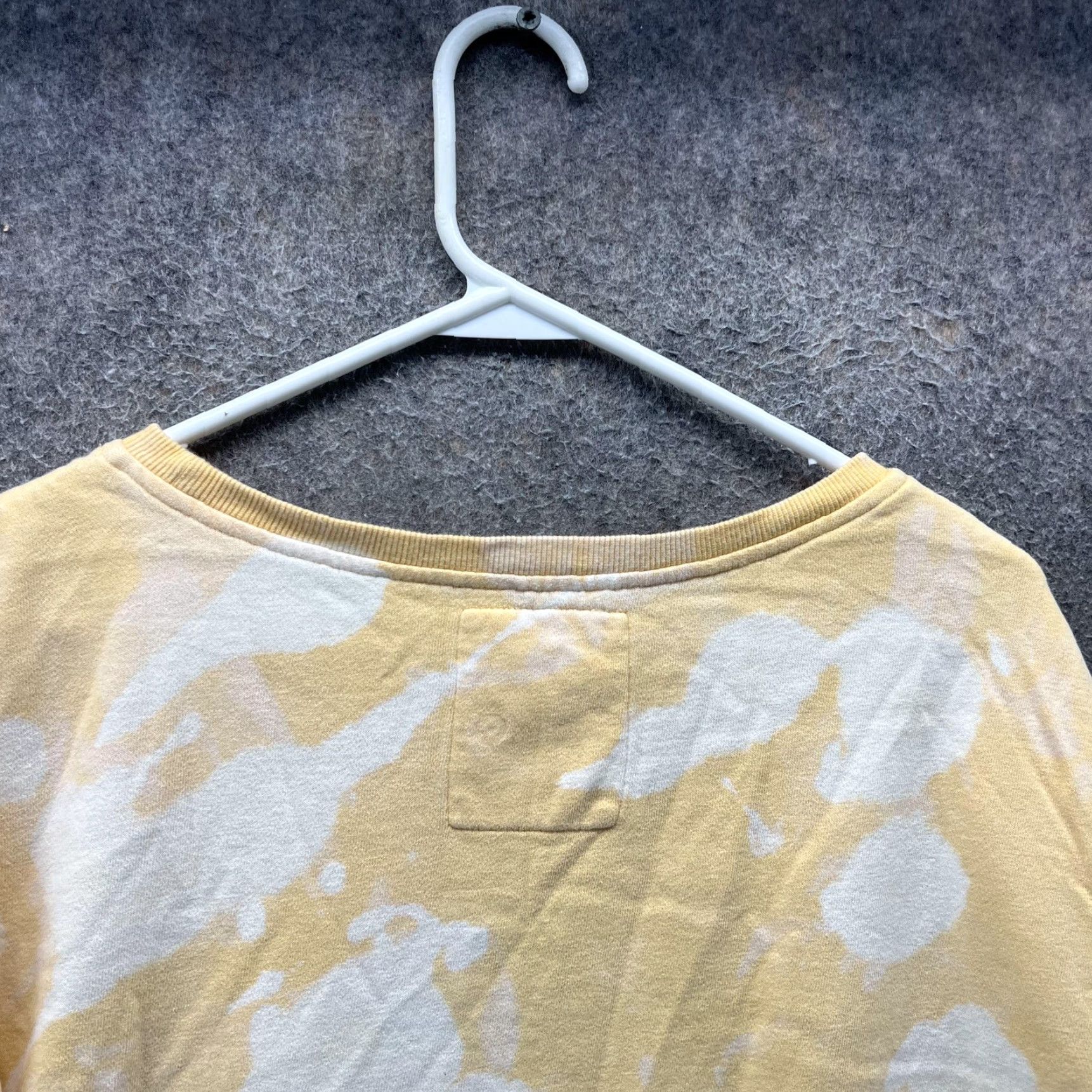 Life is Good Life is Good Sweatshirt Womens M Yellow Tie Dye Boat Neck Graphic Pullover Size M / US 6-8 / IT 42-44 - 5 Thumbnail