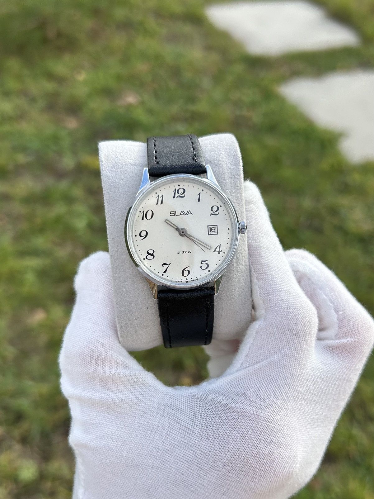 Vintage Vintage Watch Slava Made in USSR Soviet Mechanical 1980s Size ONE SIZE - 10 Thumbnail