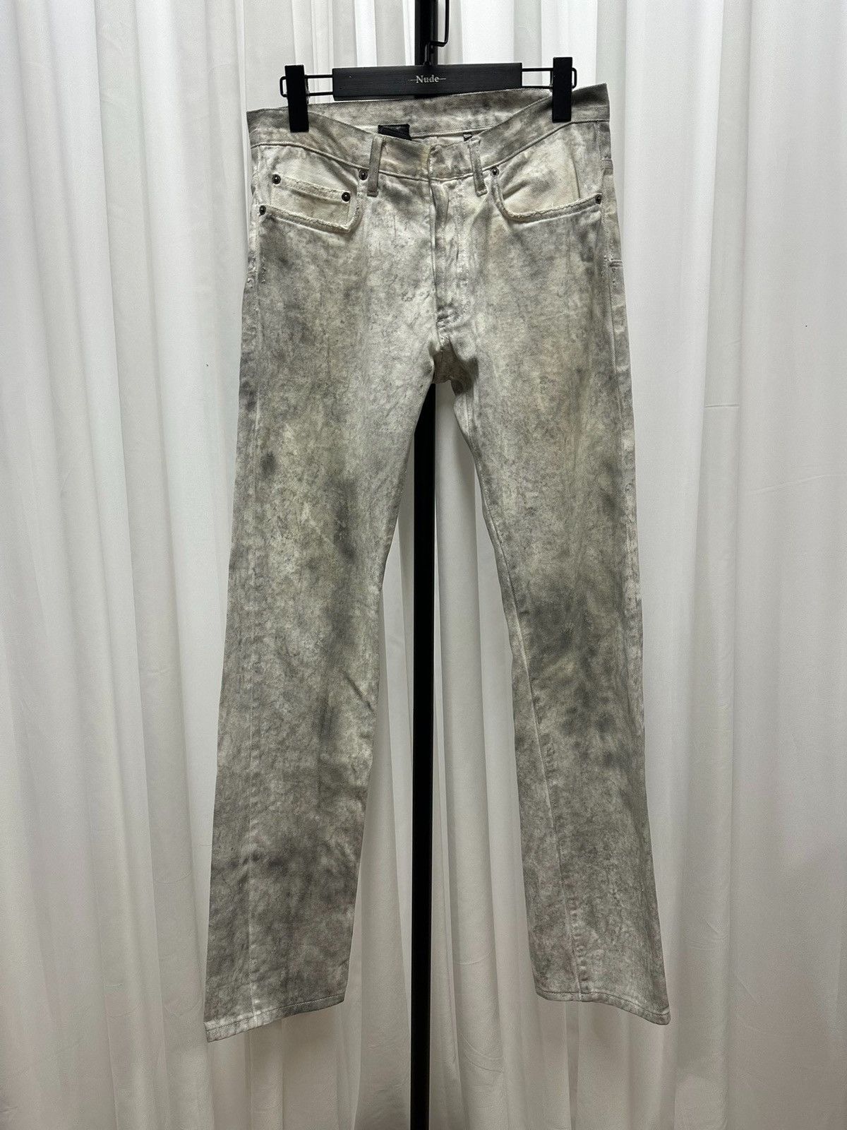 Dior × Hedi Slimane SS06 Dior Homme Dirty Snow Marble Denim Jeans
