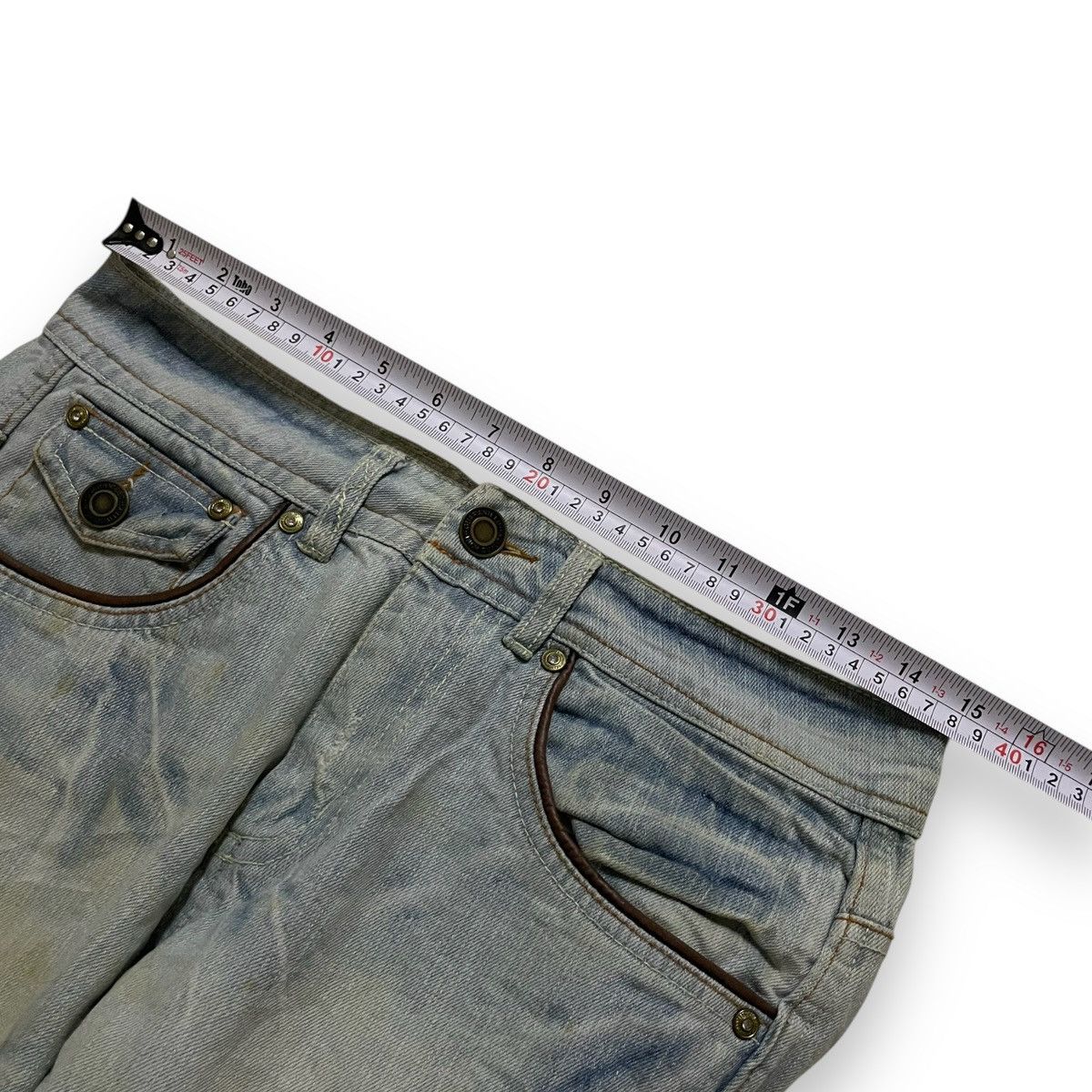 If Six Was Nine ORIGINAL CLASSIC FLARE INDECENT DENIM (30×41) Size US 30 / EU 46 - 12 Thumbnail