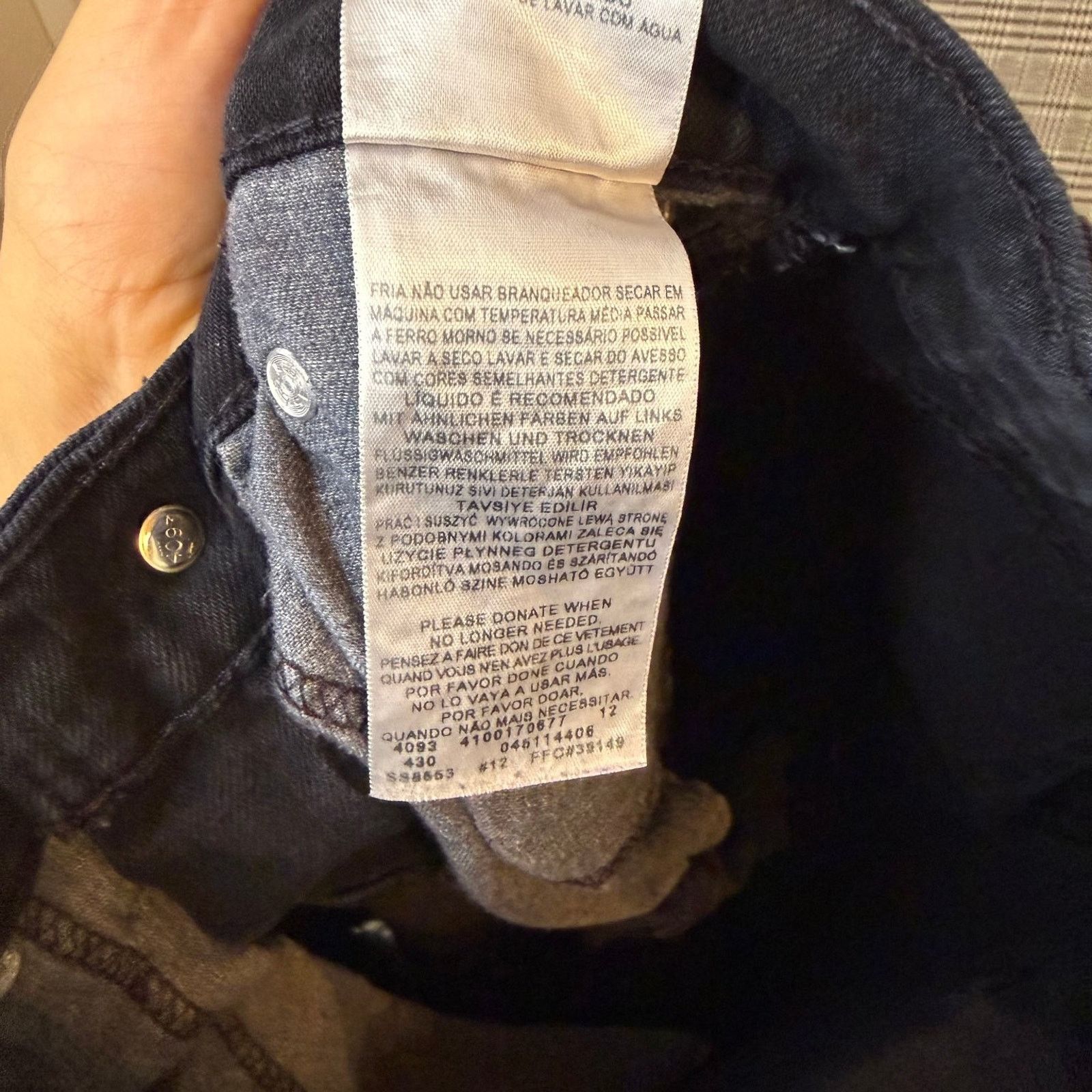 Levi's Levi's 511 Men's Jeans Black Denim Slim Distressed 29x30 Size US 29 - 8 Thumbnail