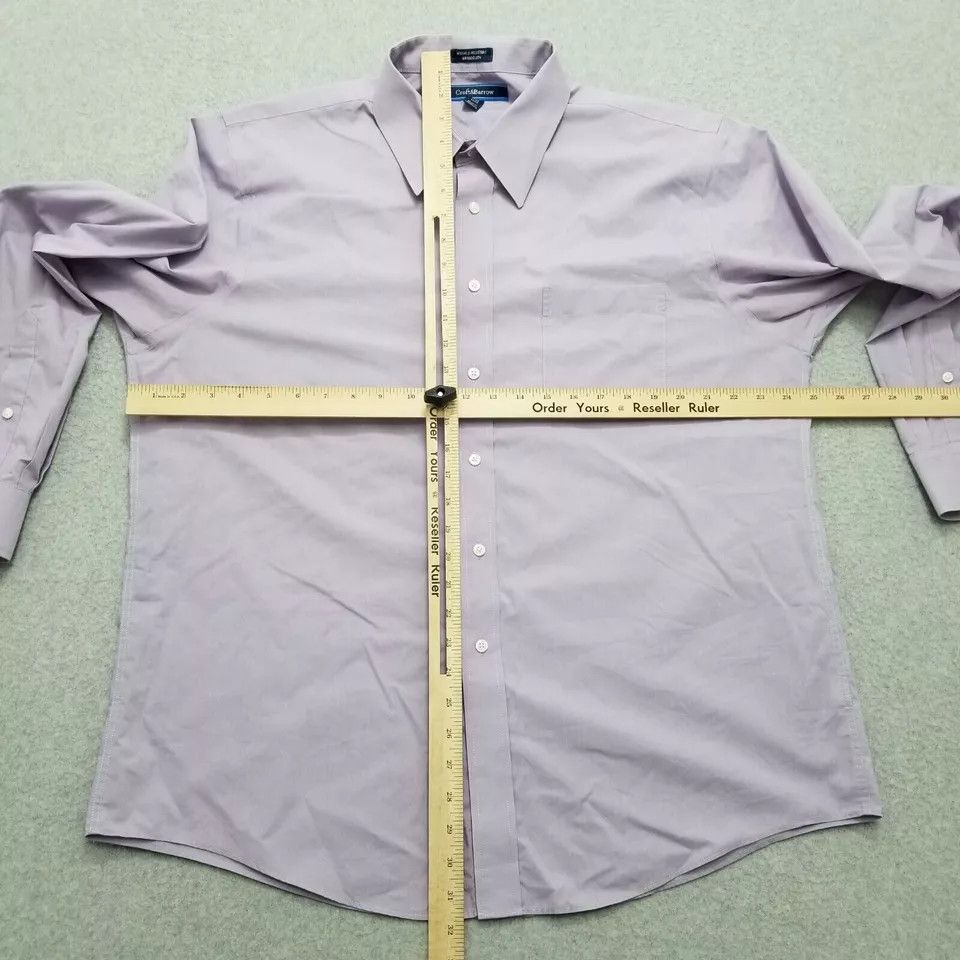Croft & Barrow Croft & Barrow Shirt Mens 17.5 Purple Button Up Long Sleeve Size US L / EU 52-54 / 3 - 8 Thumbnail