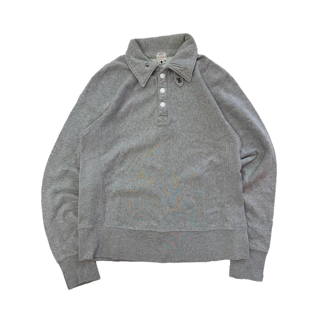 Bape BAPE Grey 1/4 Zip Button Up Sweater (S) Size US S / EU 44-46 / 1 - 1 Thumbnail