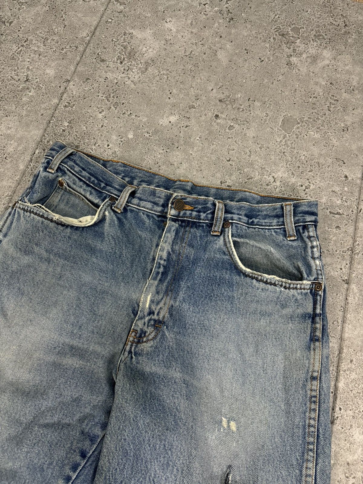 Dickies × Vintage Vintage 90s Dickies Distressed Blue Denim Baggy Work Pants Size US 34 / EU 50 - 7 Thumbnail