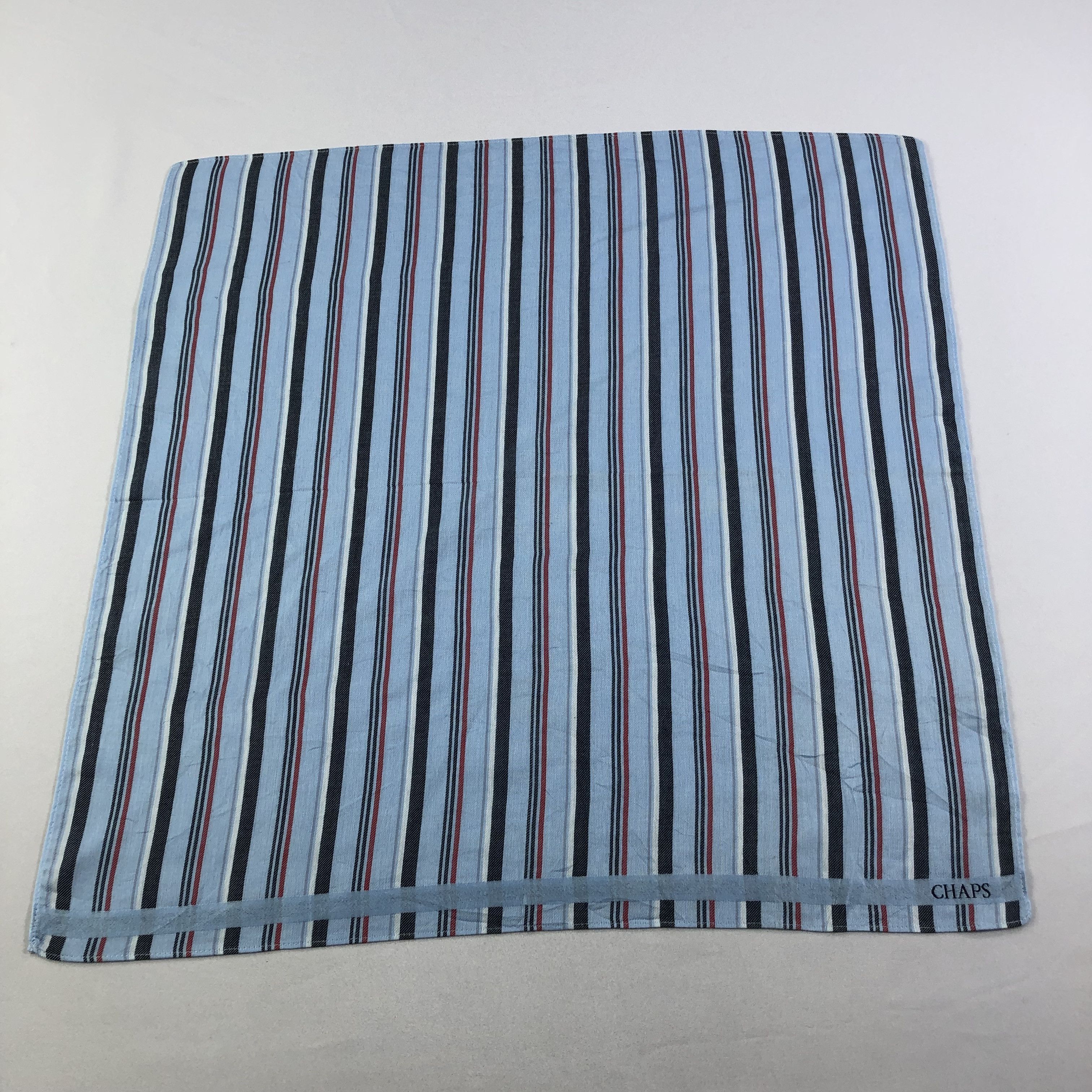 Chaps Chaps Stripes Handkerchief Neckerchief Bandana H1689 Size ONE SIZE - 2 Thumbnail