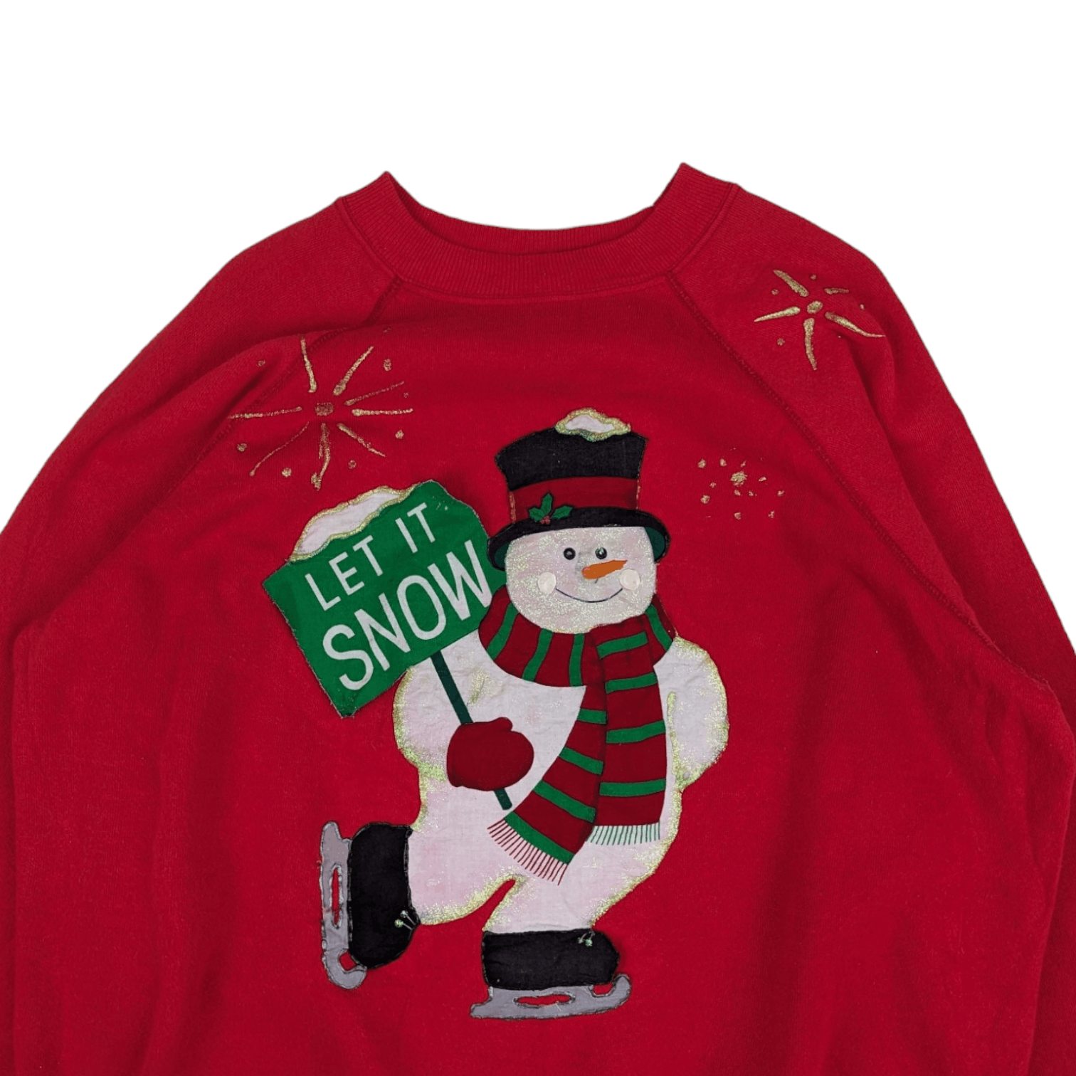 Hanes Vintage 90's HANES Snowman Christmas New Year Jumper Size L / US 10 / IT 46 - 5 Thumbnail