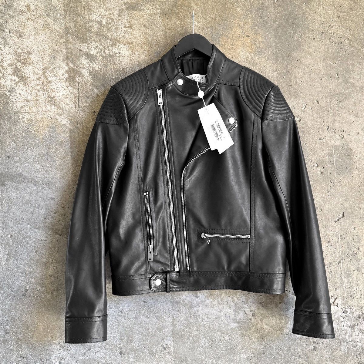 Maison Margiela Maison Margiela SS16 Matte Black Calf Leather Biker Jacket Size US L / EU 52-54 / 3 - 2 Thumbnail