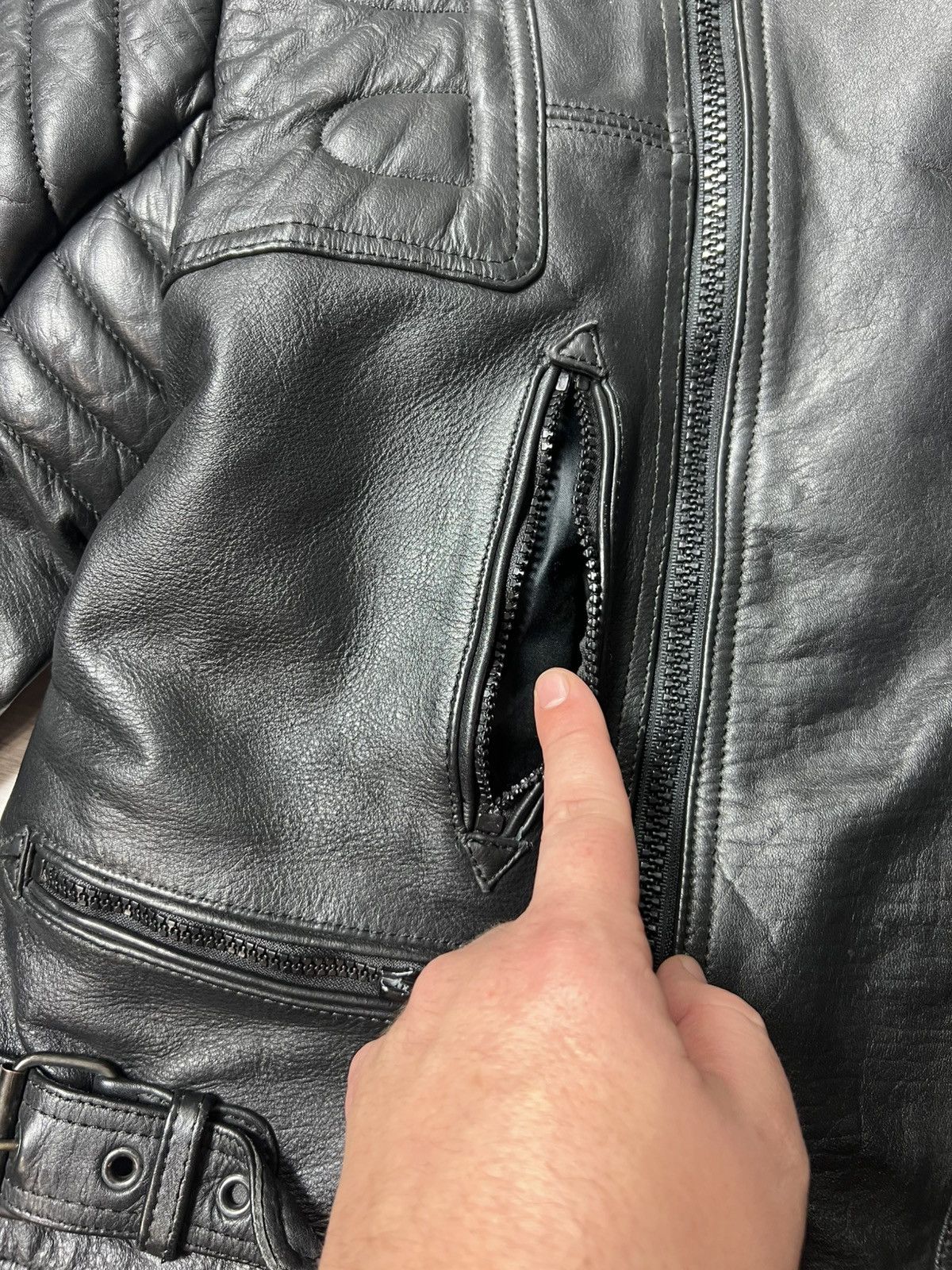 Other AKITO Heavyweight Biker Motorcycle Leather Jacket Racing Size US M / EU 48-50 / 2 - 8 Thumbnail
