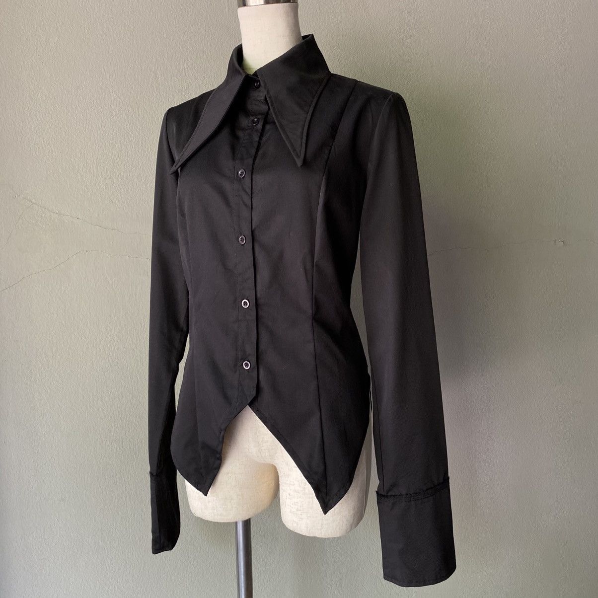 Japanese Brand Blood Storm CLUB BODY Y2K Punk LINE Black Shirt Size M / US 6-8 / IT 42-44 - 4 Thumbnail