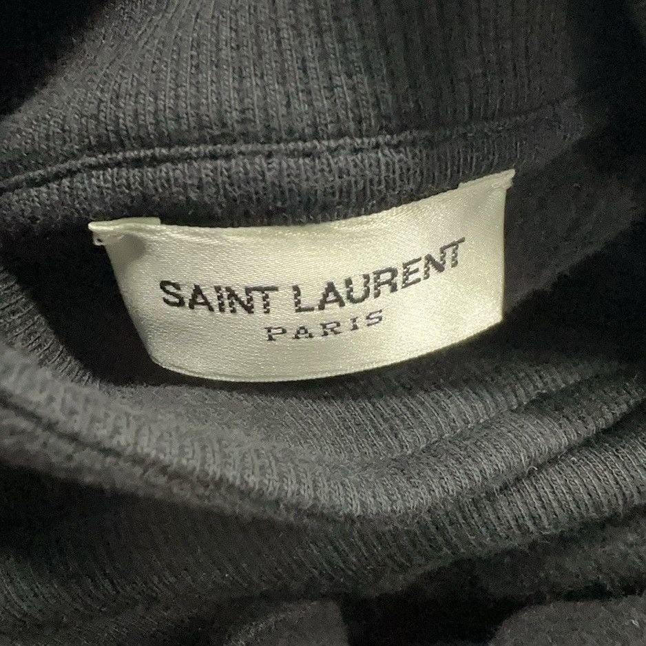 Saint Laurent Paris SAINT LAURENT Panelled half-zip hooded cotton sweatshirt Size M / US 6-8 / IT 42-44 - 4 Thumbnail