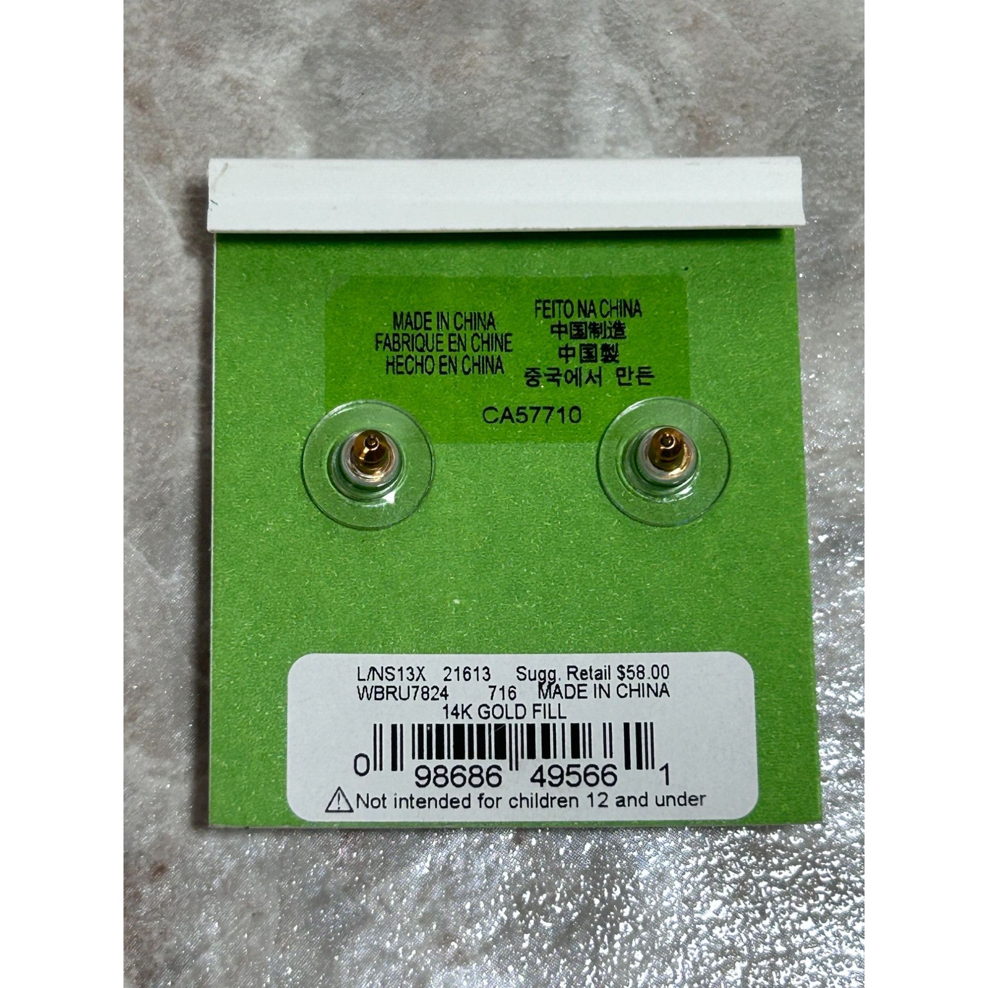 Kate Spade Kate Spade Secret Garden Pavé Stud Earrings in Yellow - NWT Size ONE SIZE - 2 Thumbnail