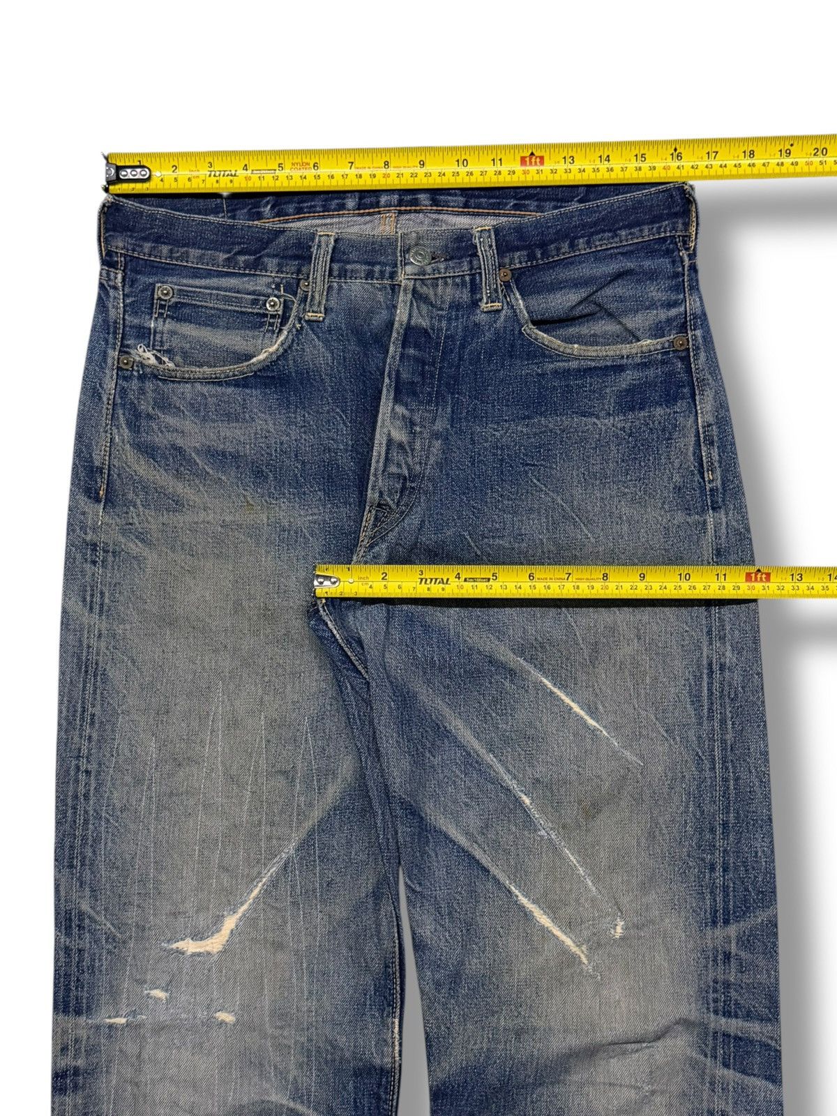 The Real McCoy's Vintage 90s Joe McCoys & Co Selvedge Denim Japan | 1940s W32 Size US 32 / EU 48 - 17 Thumbnail