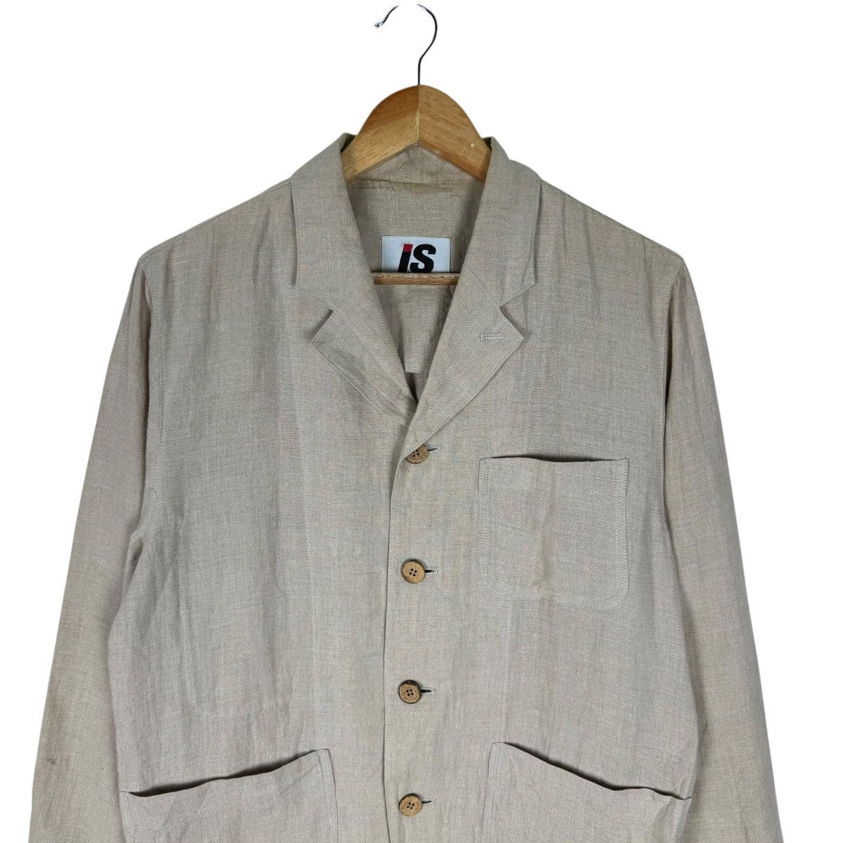 Issey Miyake × Japanese Brand 🌟90s ISSEY MIYAKE IS HEMP JACKET Size US M / EU 48-50 / 2 - 3 Thumbnail