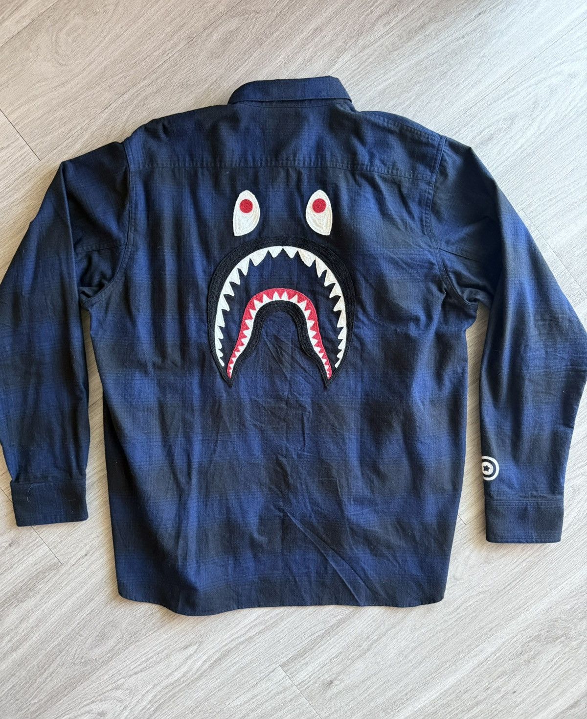 Bape Bape Shark Flannel Size US XL / EU 56 / 4 - 1 Thumbnail
