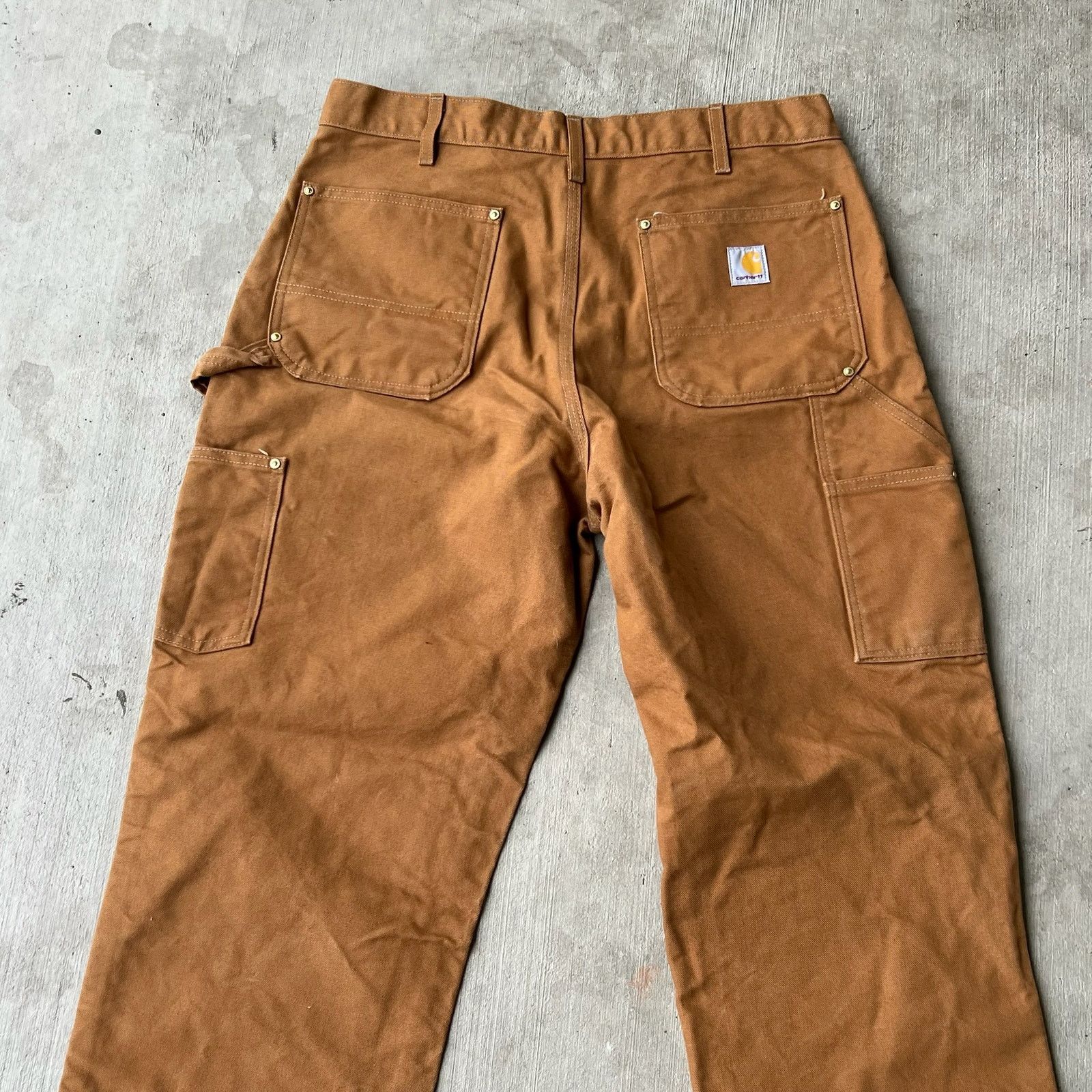 Carhartt × Vintage Carhartt brown double knee work wear carpenter pants Size US 34 / EU 50 - 5 Thumbnail