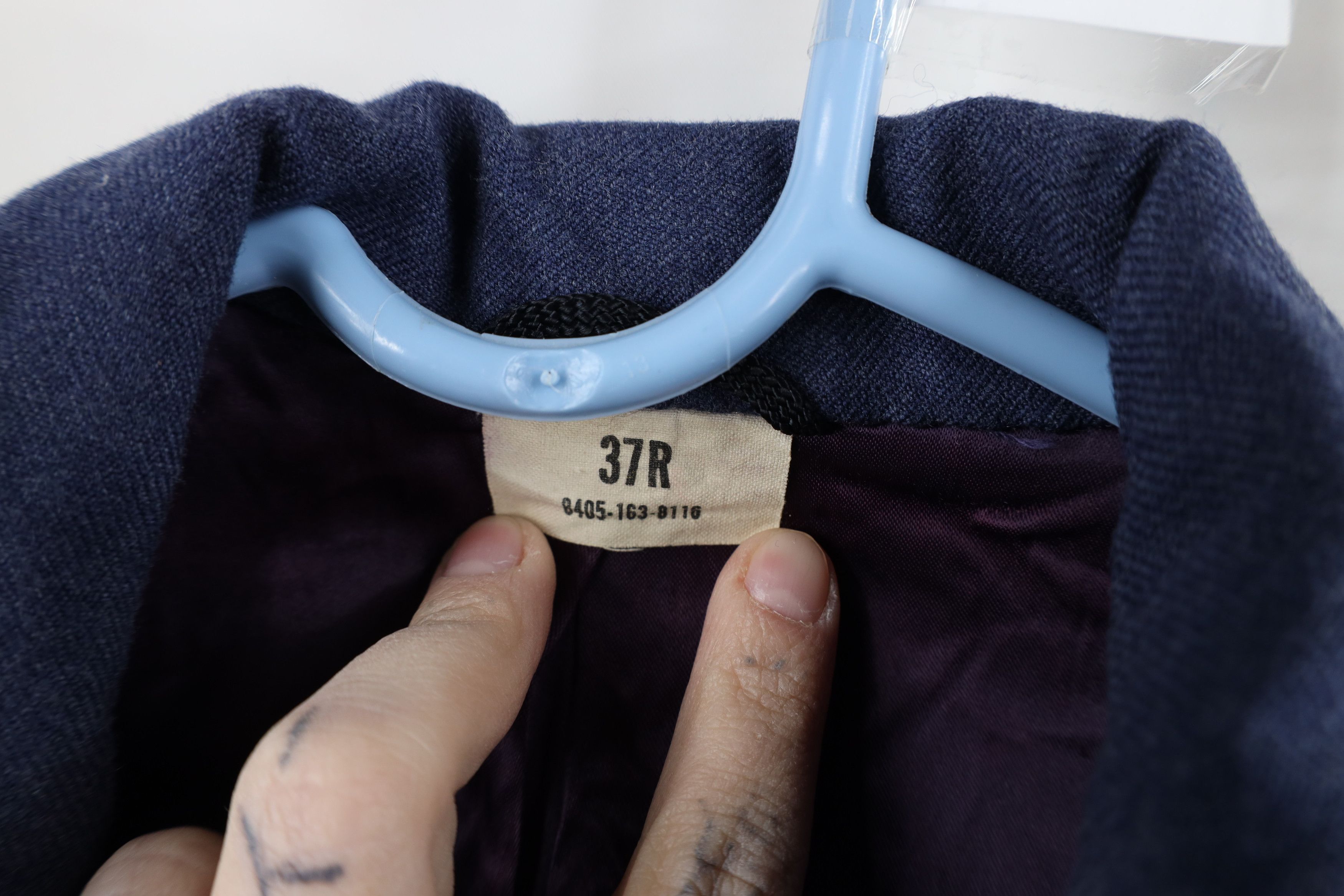 Vintage Vintage 60s Vietnam War Blue 1084 Officer Jacket Coat USA Size US L / EU 52-54 / 3 - 10 Thumbnail