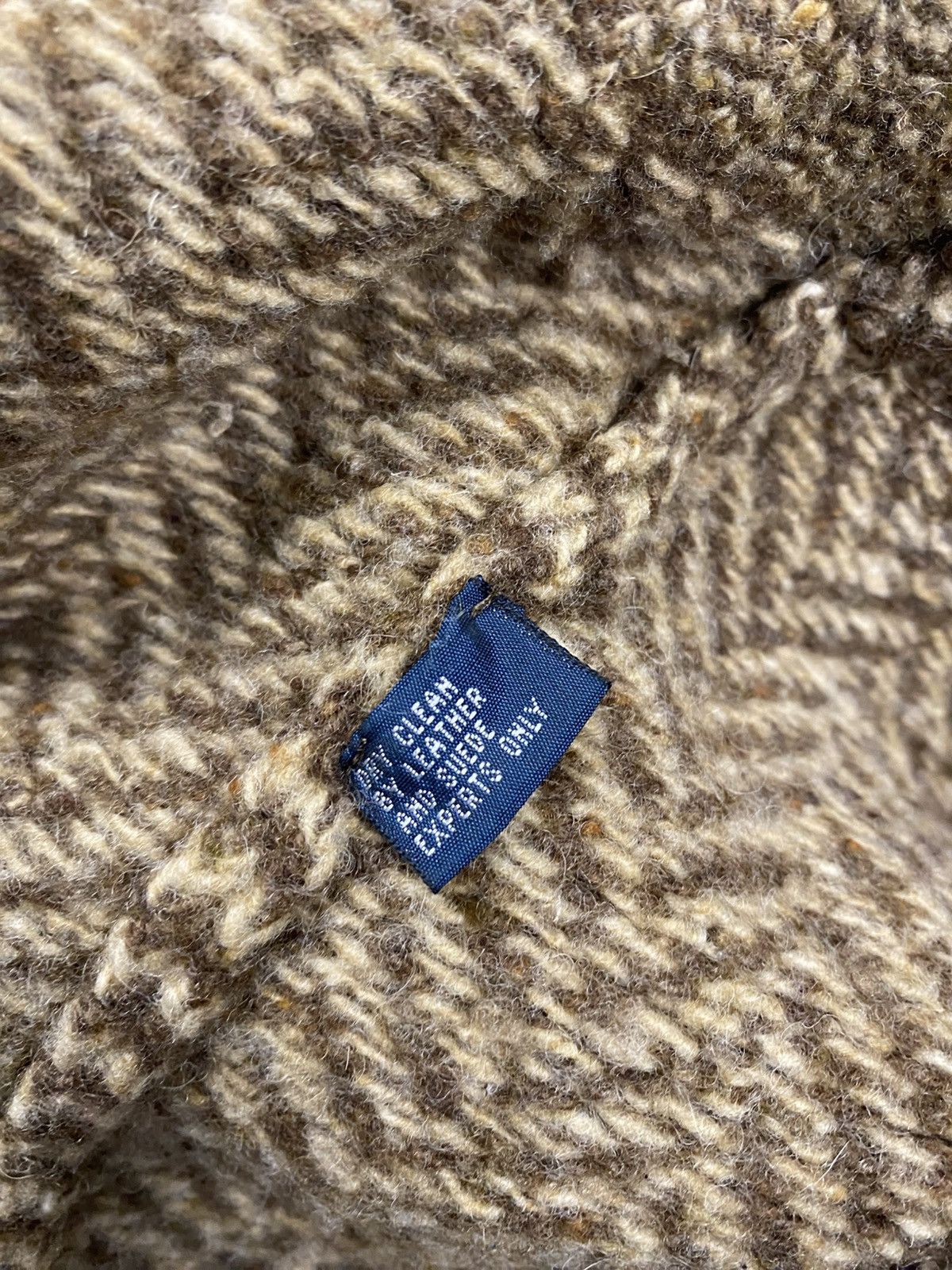 Polo Ralph Lauren Polo Ralph Lauren Vintage Herringbone Wool Sweater Size: 4XL Size US XXL / EU 58 / 5 - 10 Thumbnail
