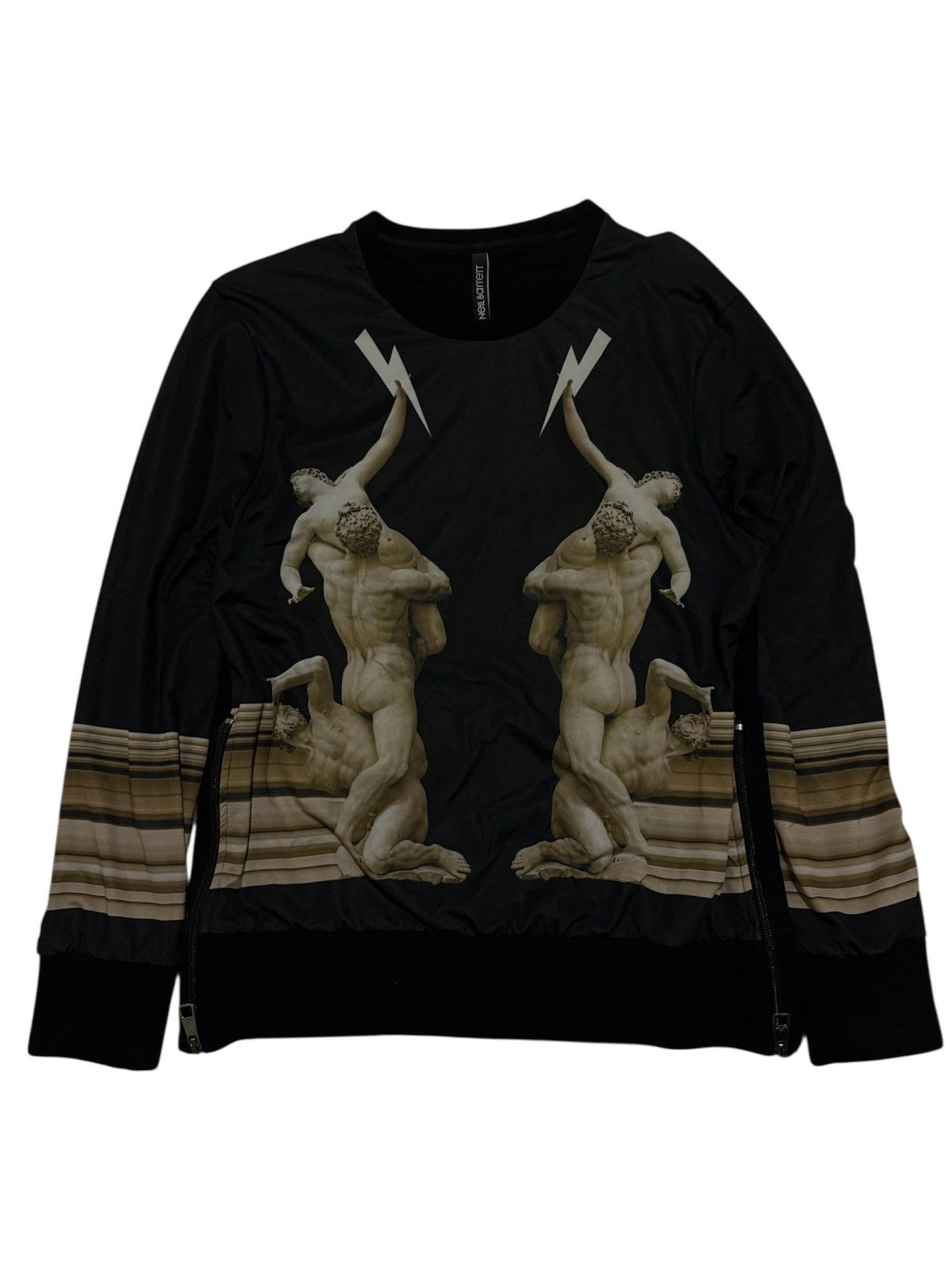 Neil Barrett Neil Barett Renaissance Marble Printed Sweatahirt Size US XS / EU 42 / 0 - 1 Thumbnail