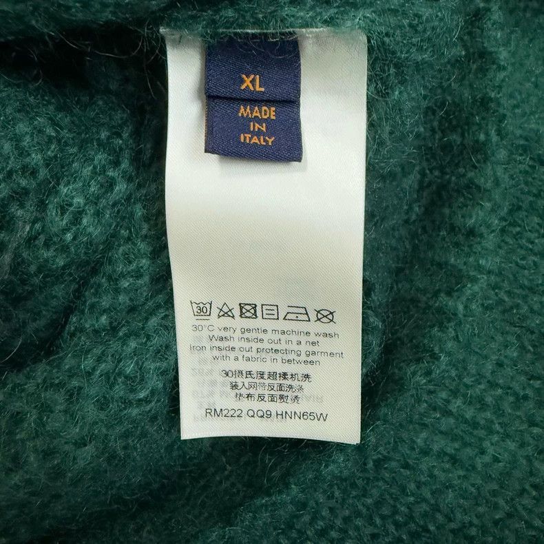 Louis Vuitton Louis Vuitton Green Knit Cardigan XL-2505 Size US XL / EU 56 / 4 - 4 Thumbnail
