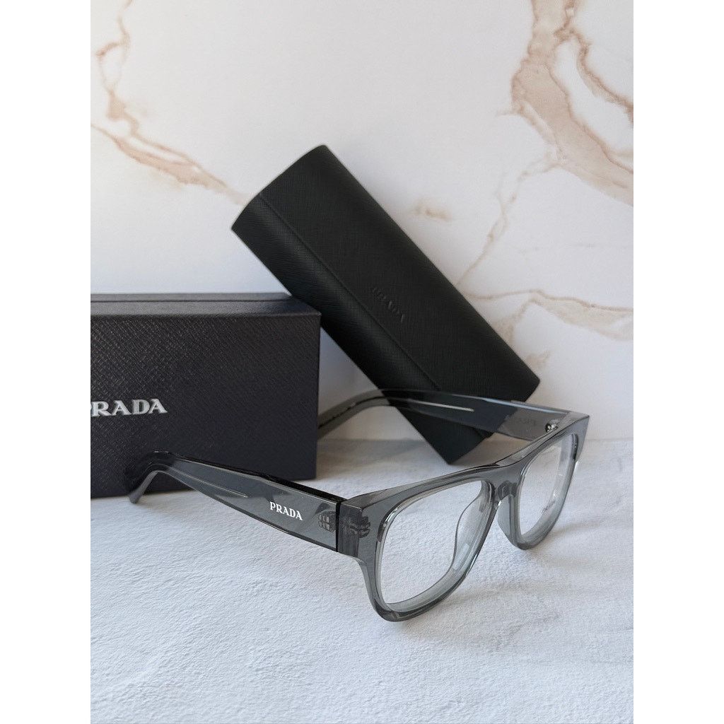 Prada NEW Prada PR D08U Transparent Green Unisex Eyeglasses Frames Size ONE SIZE - 5 Thumbnail