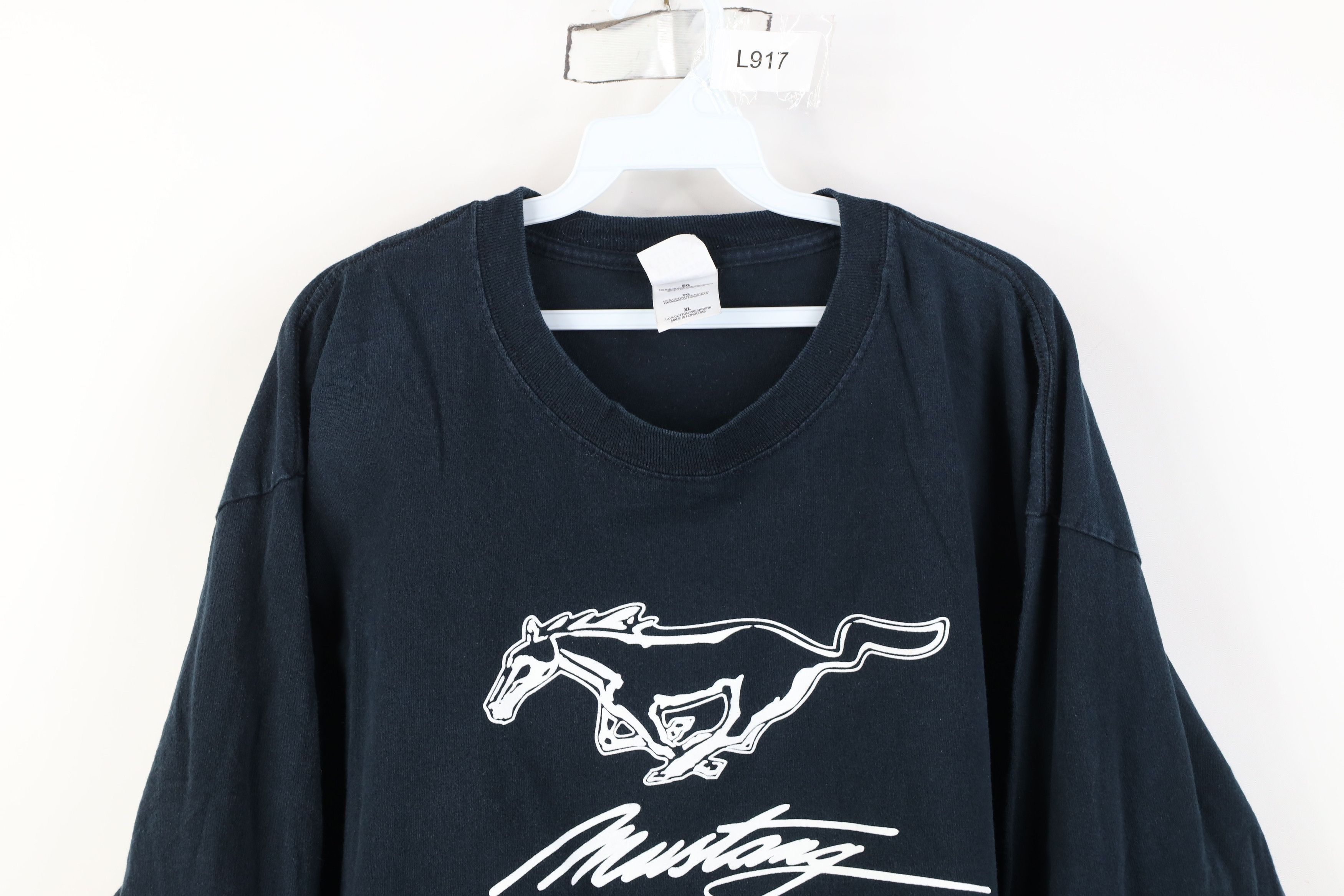 Vintage Vintage 90s Y2K Ford Motor Co Car Long Sleeve T-Shirt Black Size US XL / EU 56 / 4 - 2 Thumbnail
