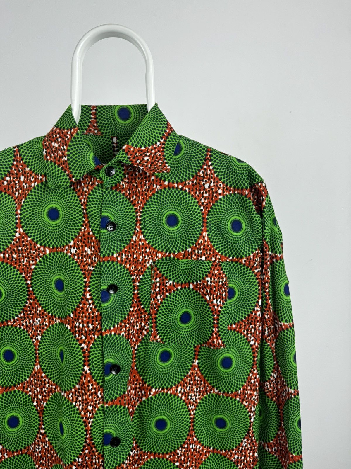 Vintage Vintage African Style Printed Long Sleeve Shirt Size US M / EU 48-50 / 2 - 2 Thumbnail