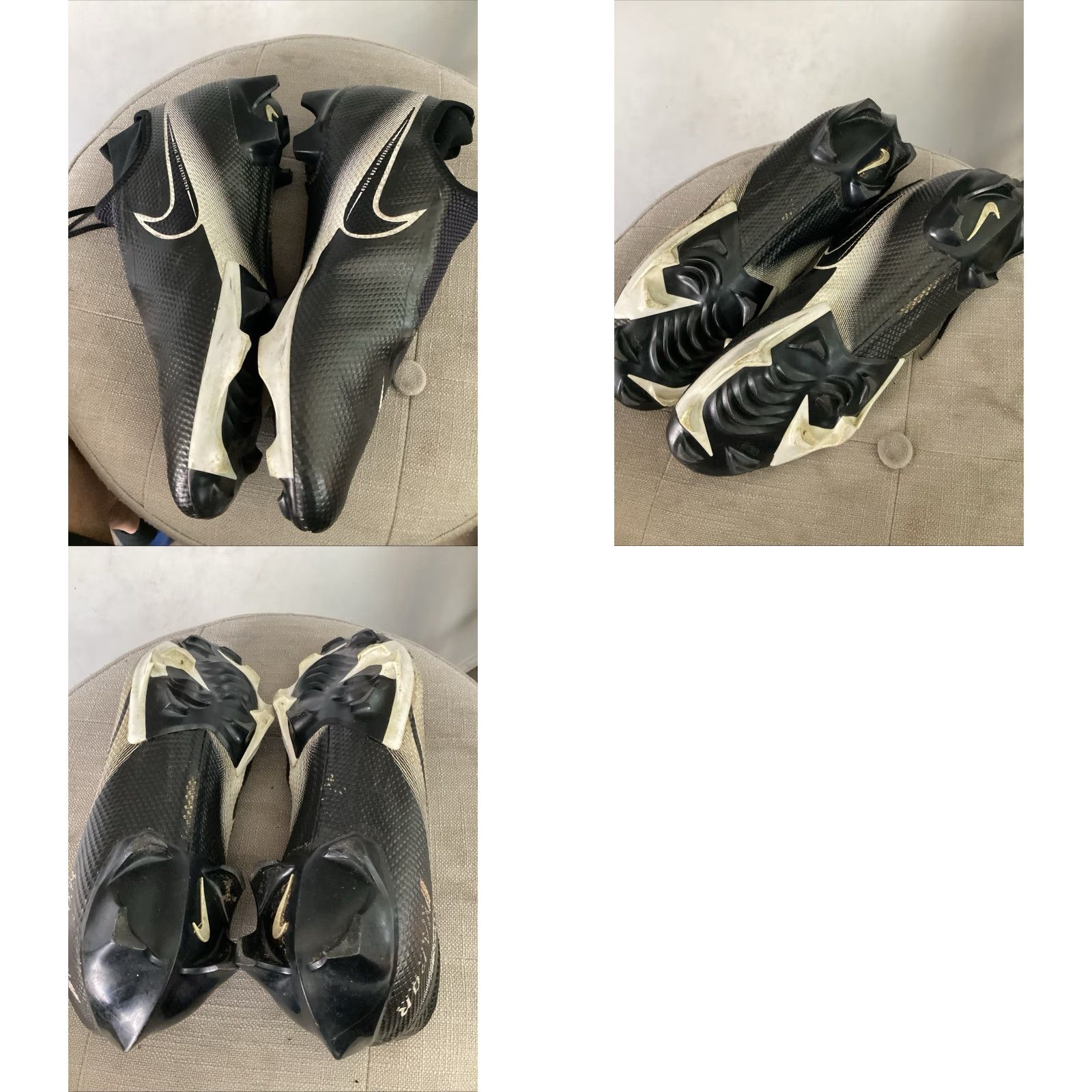 Nike VINTAGE? No—Nike Vapor Edge Pro 360 Football Cleats Black White Size 10 Wide CV6348-001 Mens Cleats 2020 9 44 Size US 10 / EU 43 - 8 Thumbnail