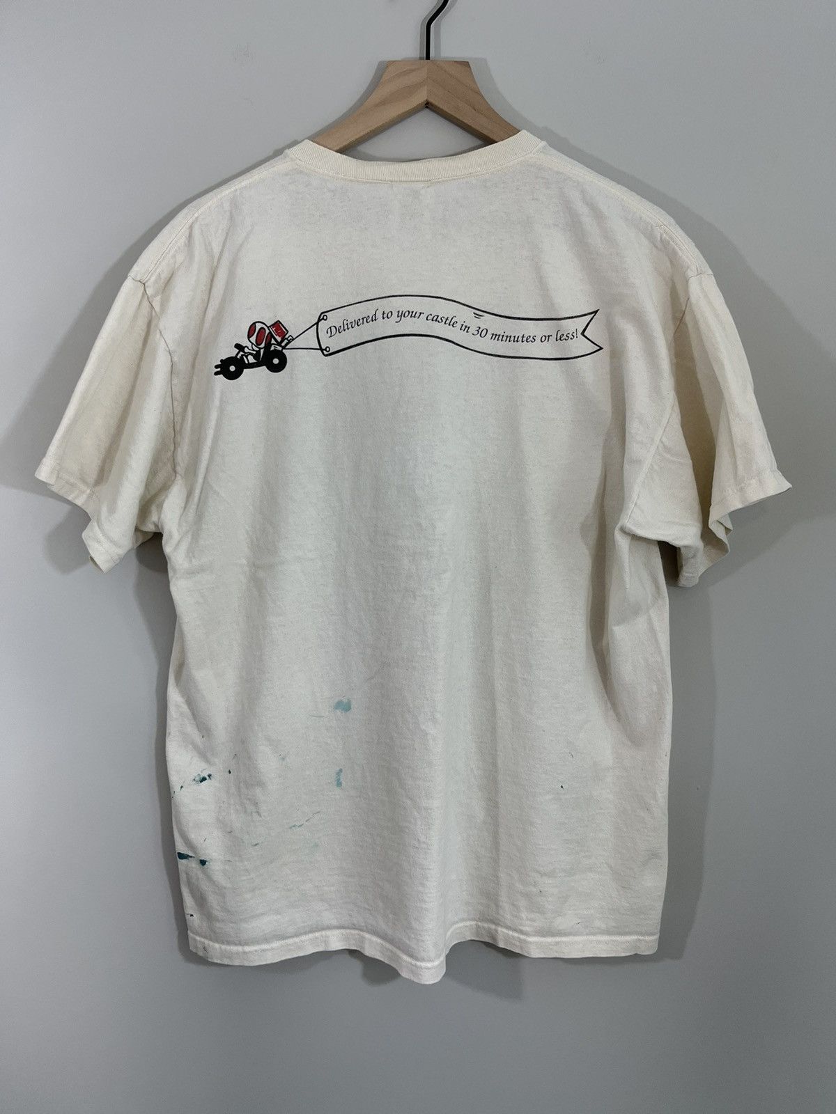 Vintage Super Mario Distressed Stained Pizzeria Tee Size US XL / EU 56 / 4 - 10 Thumbnail