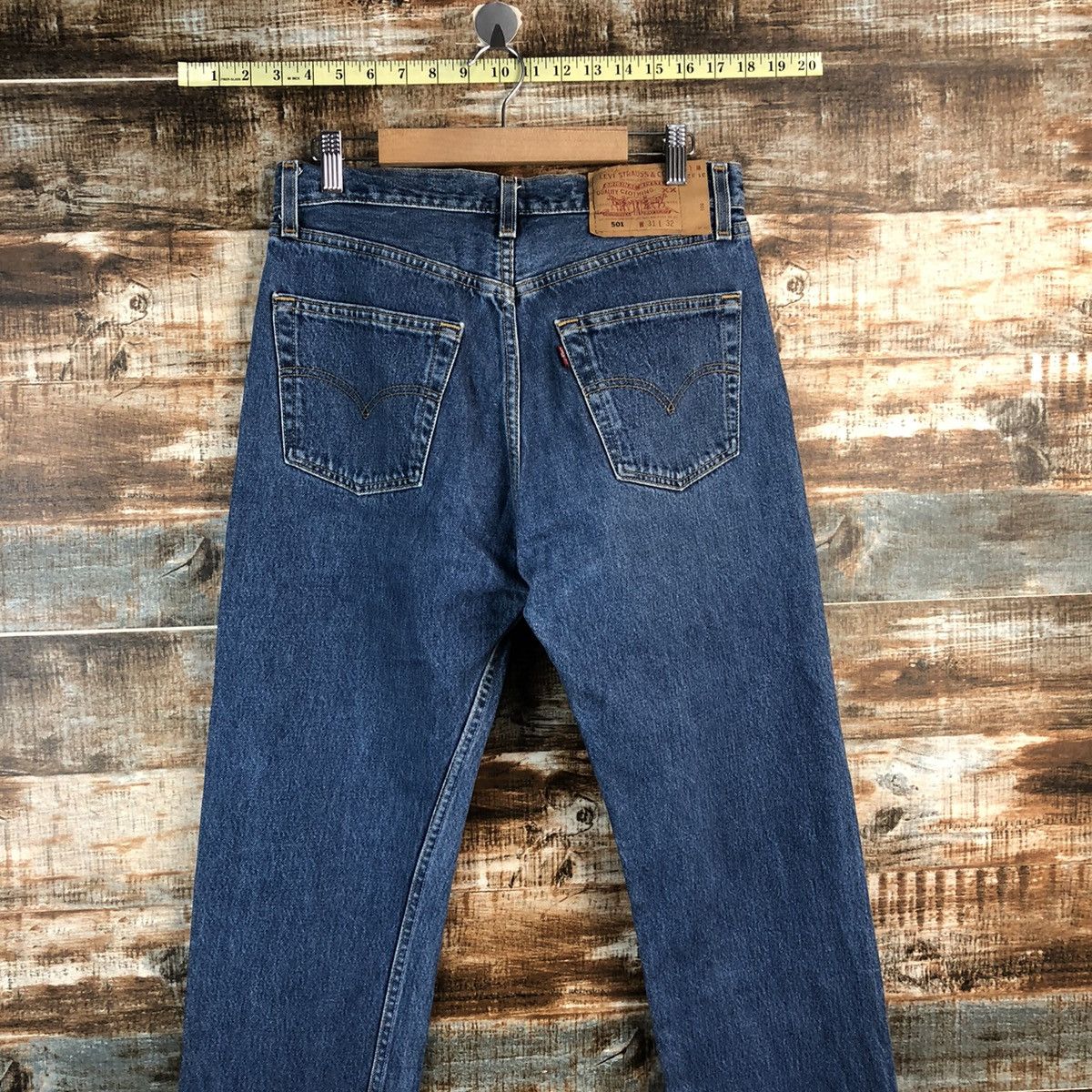 Levi's Levis 501 Blue Denim jeans Pants #A2601 Size 31" - 13 Thumbnail