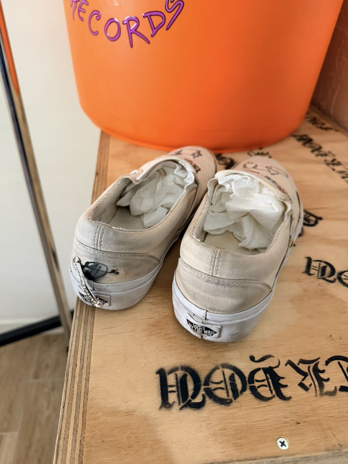 Matty Boy Chrome Heart Matty Boy Art Drawn Vans Off The Wall 9.5 Size US 9.5 / EU 42-43 - 4 Thumbnail