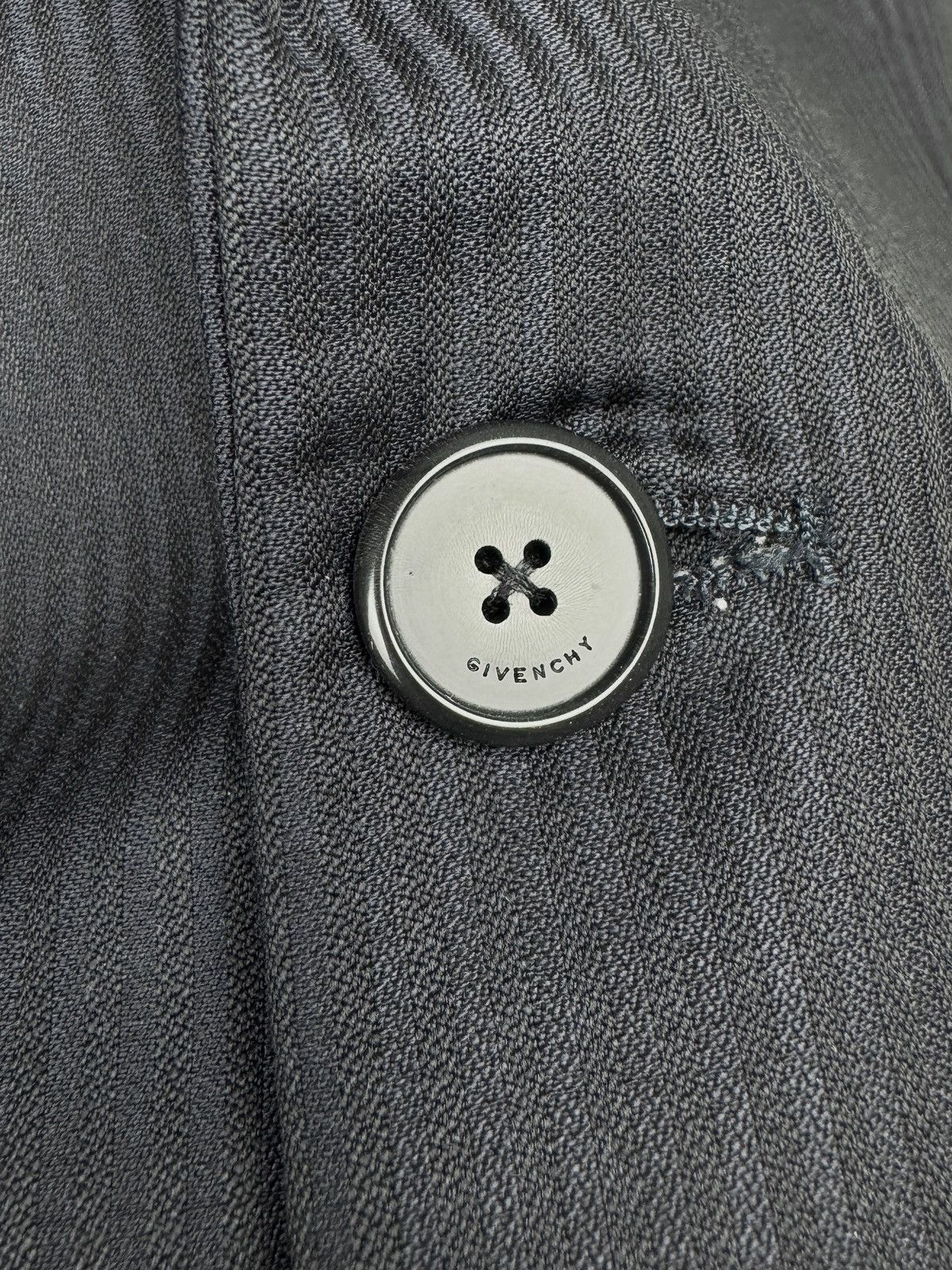 Givenchy Givenchy Paris Navy Blue Wool Pinstripe blazer sport coat Size 38R - 7 Thumbnail