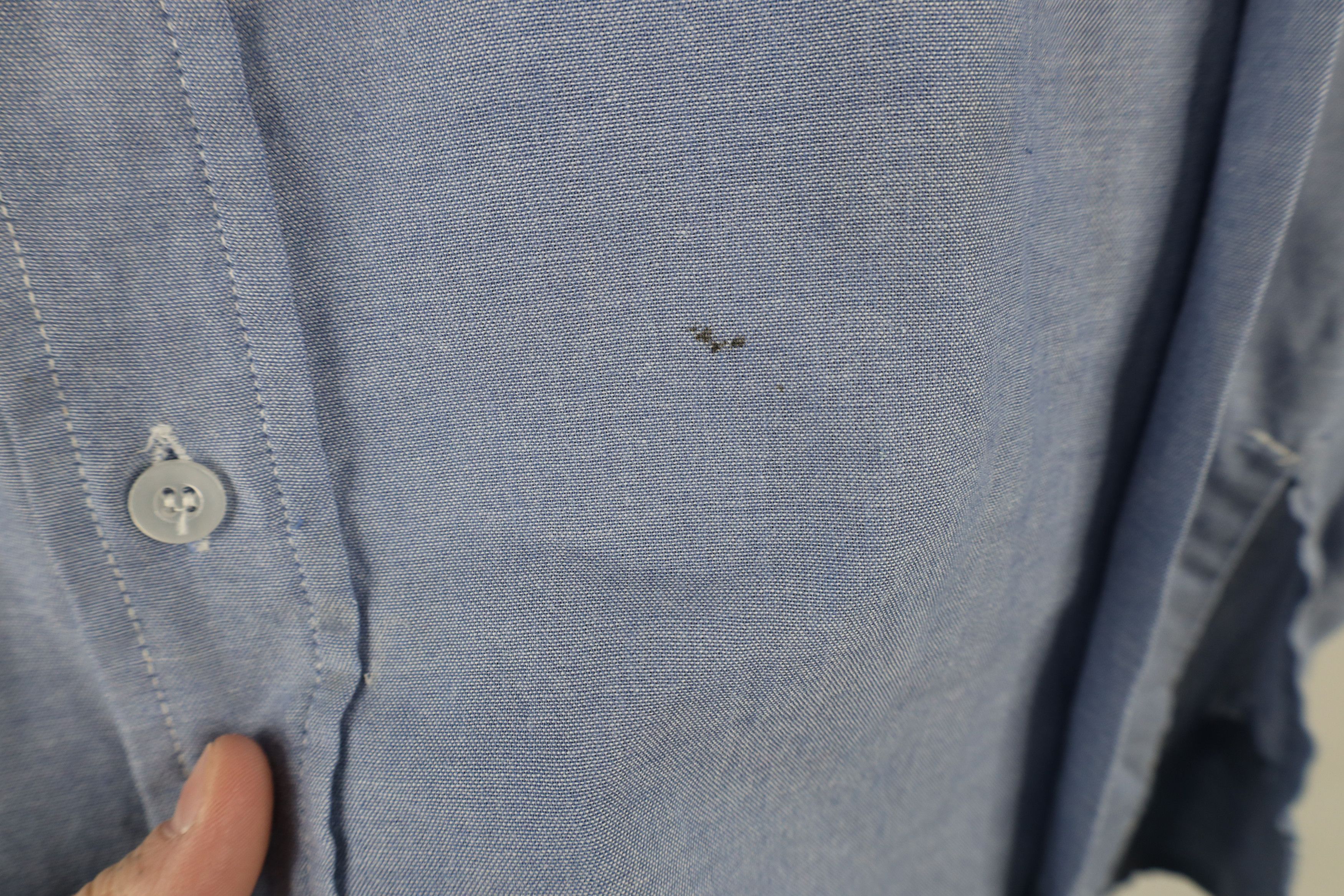 Vintage Vintage 90s Streetwear Chambray Workwear Mechanic Shirt Size US L / EU 52-54 / 3 - 5 Thumbnail