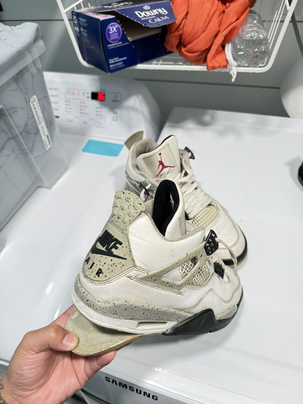 Jordan Brand × Vintage 2000 White Cement Size US 8 / EU 41 - 1 Thumbnail