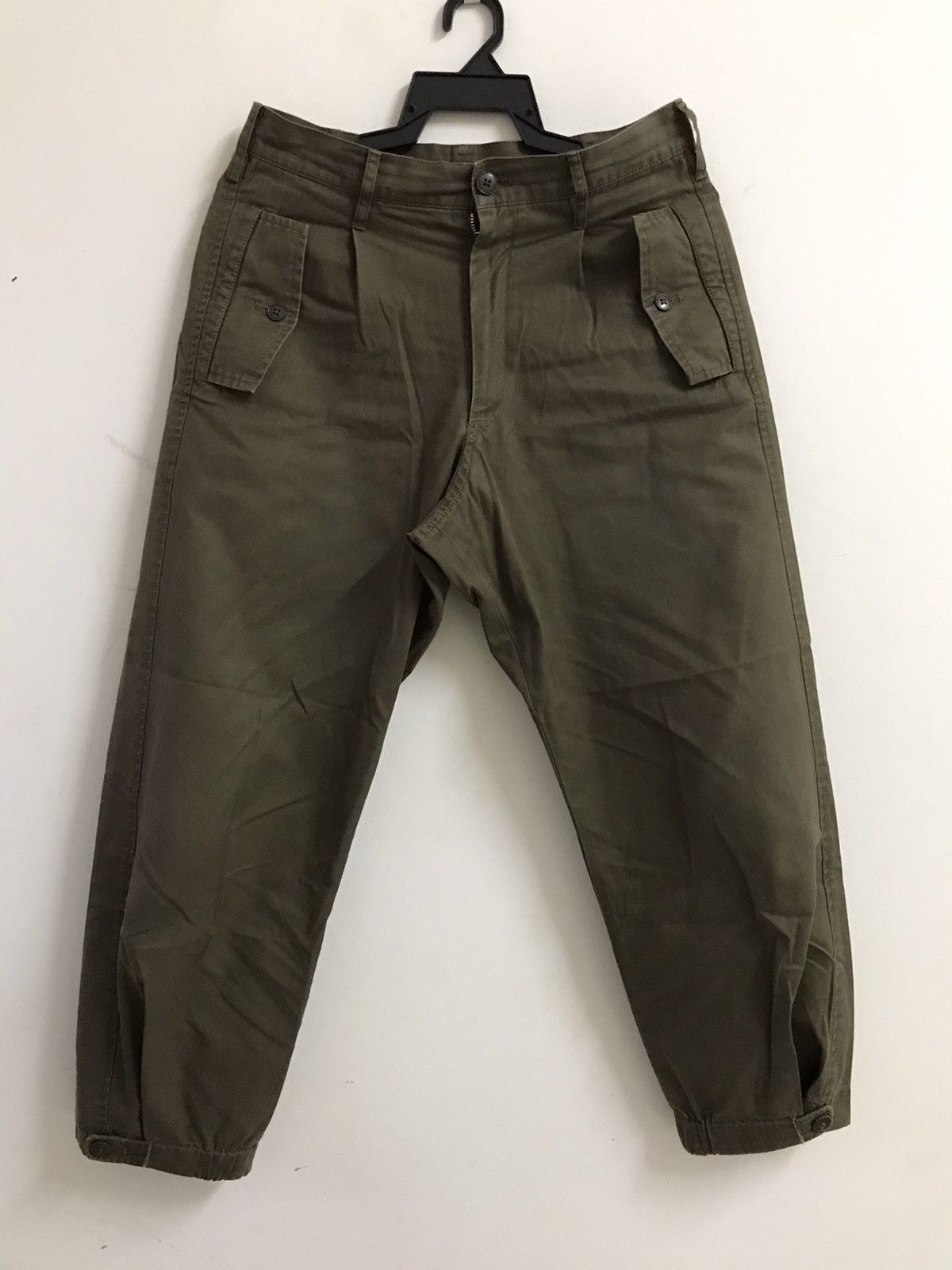 Yohji Yamamoto Yohji Yamamoto Olive Military Pants Size US 30 / EU 46 - 1 Thumbnail