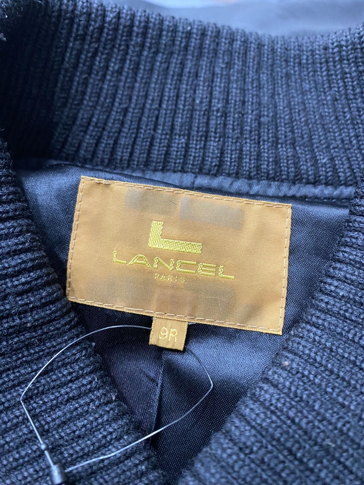 Lancel LANCEL paris vintage varsity Leather wool Size US XL / EU 56 / 4 - 4 Thumbnail