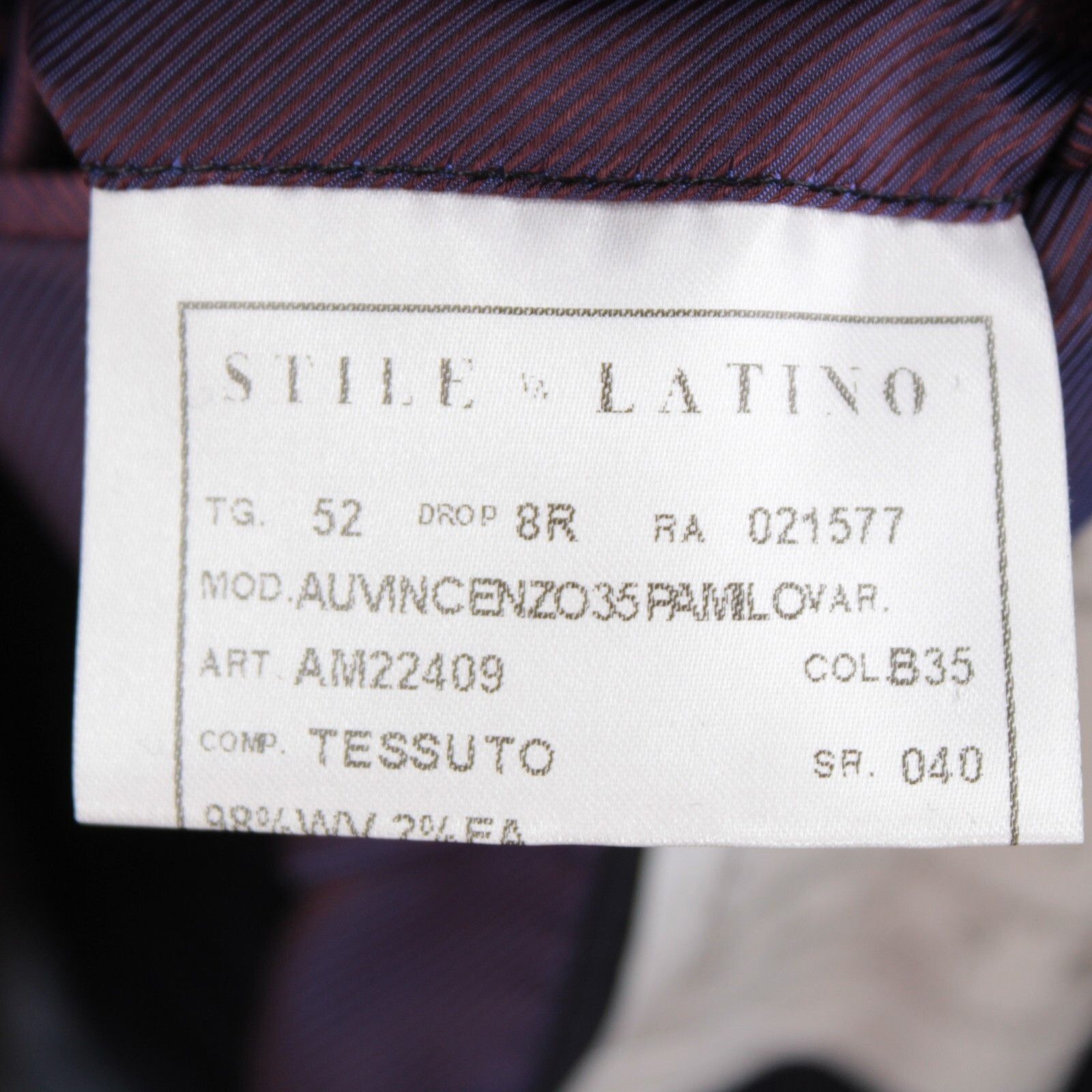 Other Stile Latino Suit Size US 42 Regular in Blue Size 42R - 9 Thumbnail