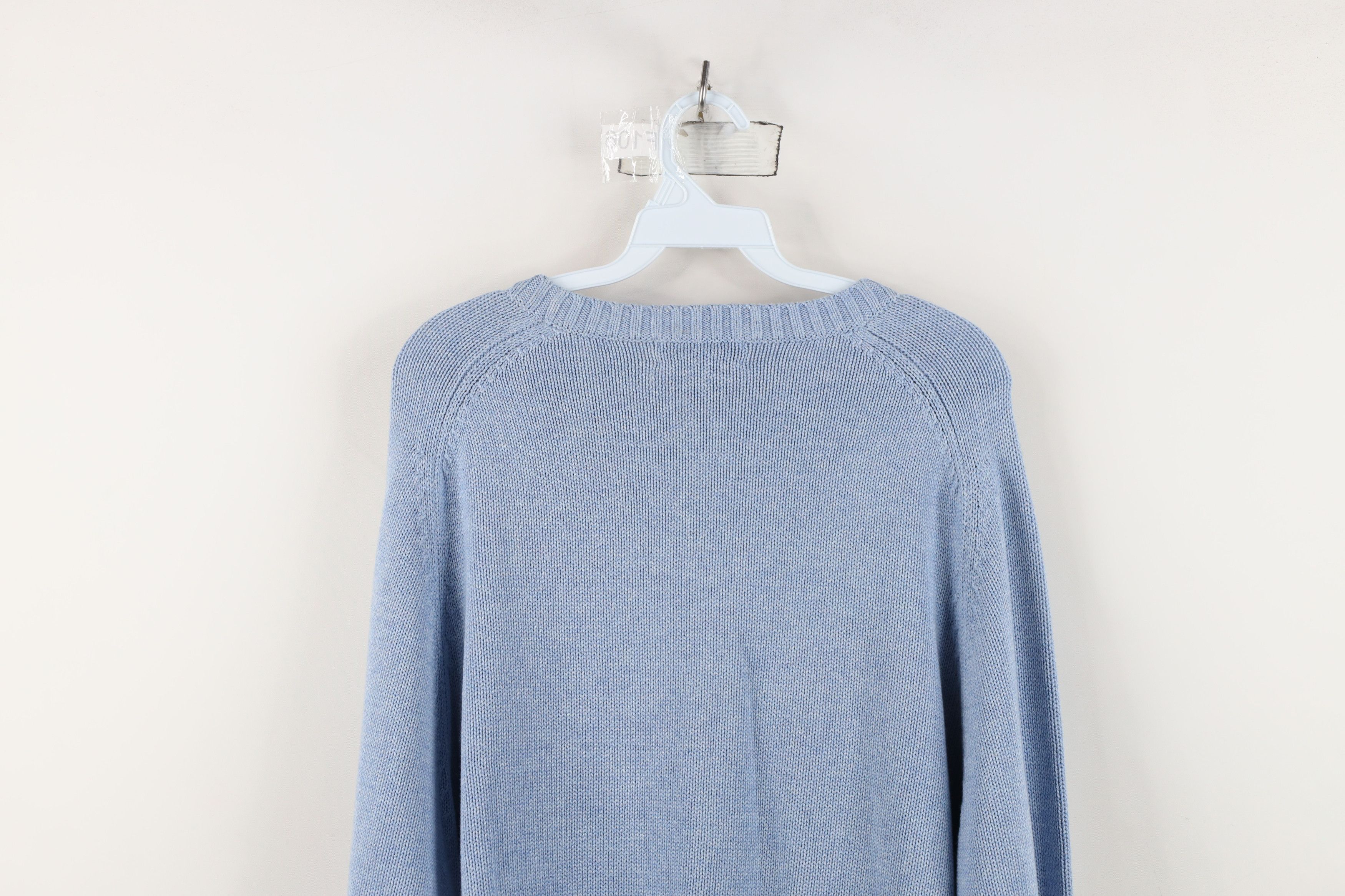 Lands' End Vintage 90s Lands End Crewneck Sweater Carolina Blue Japan Size US XL / EU 56 / 4 - 10 Thumbnail