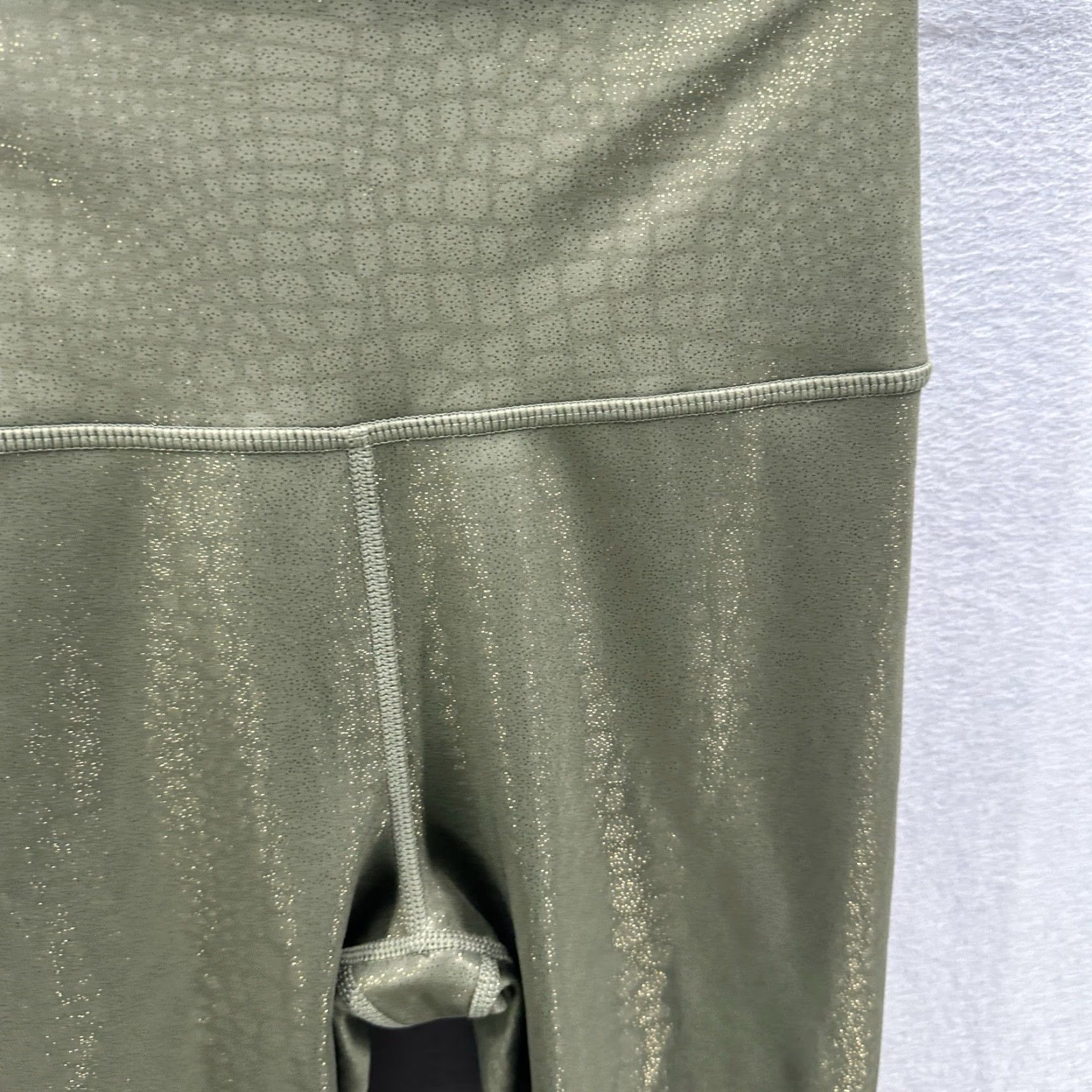 Vintage Carbon38 Faux Leather Leggings Womens XS Green Athleisure Reptile 2020s High Waisted Yoga Size 26" / US 2 / IT 38 - 5 Thumbnail