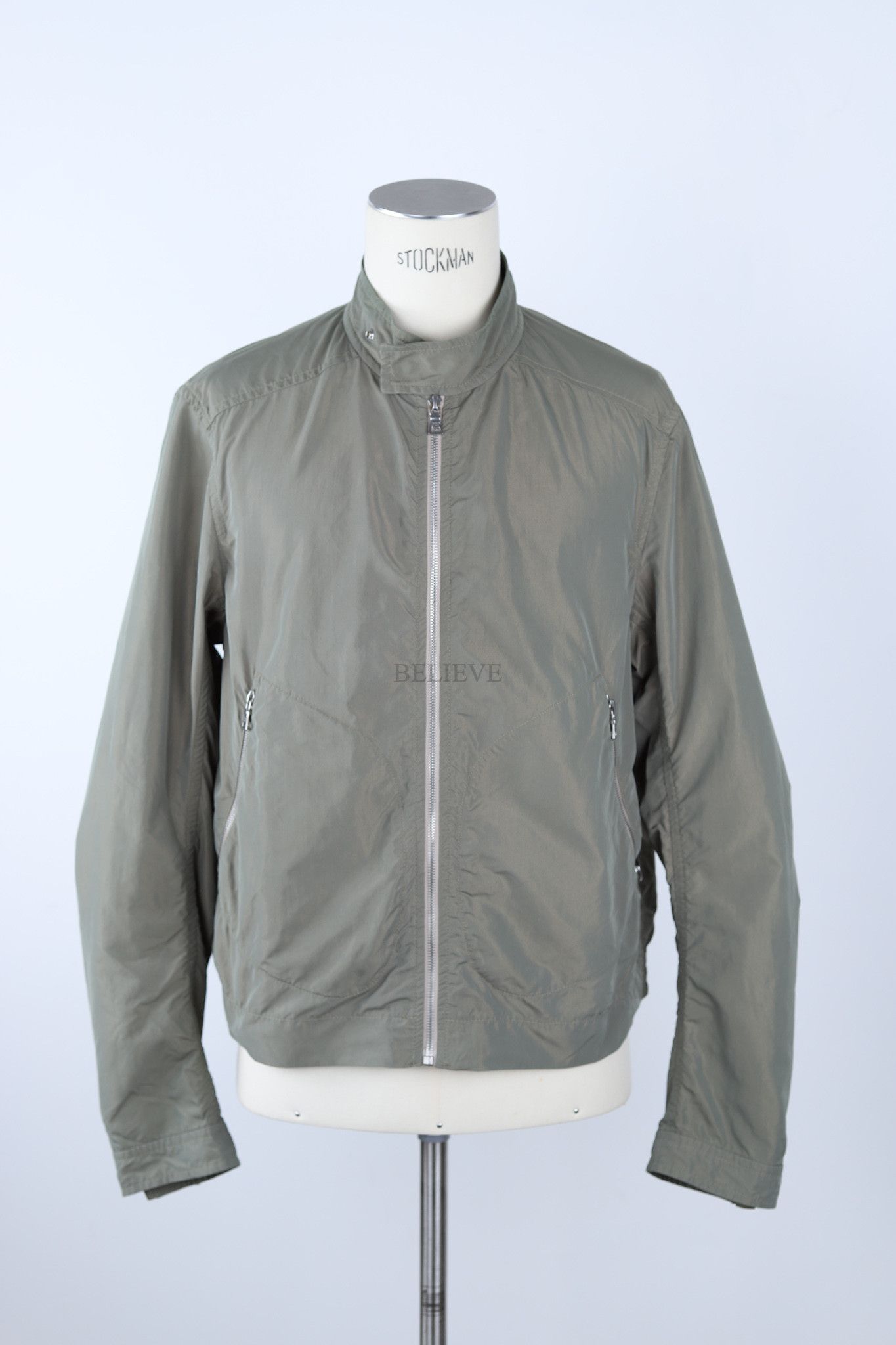 Image of Prada Jacket Nylon Sport Shimmer 349 in Grey, Men's (Size XL)