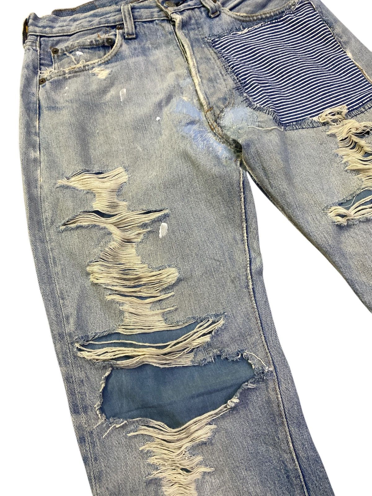 Levi's × Levi's Vintage Clothing × Vintage Vintage Levi’s 501 Selvedge Redline Button No 6 Size US 30 / EU 46 - 5 Thumbnail