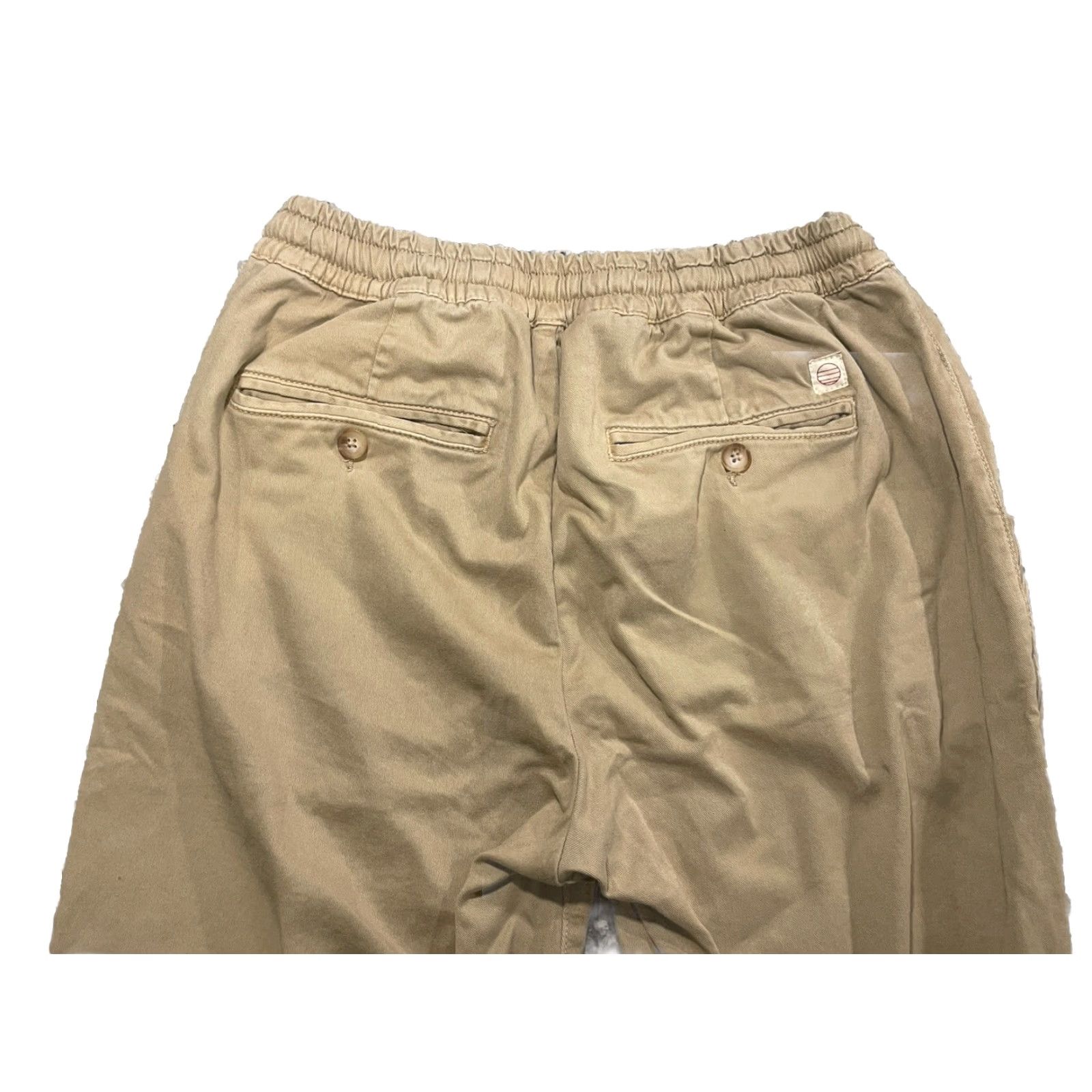 Marine Layer Marine Layer Pants Mens Medium Khaki Saturday Joggers Athletic Fit Drawstring Size US 31 - 5 Thumbnail