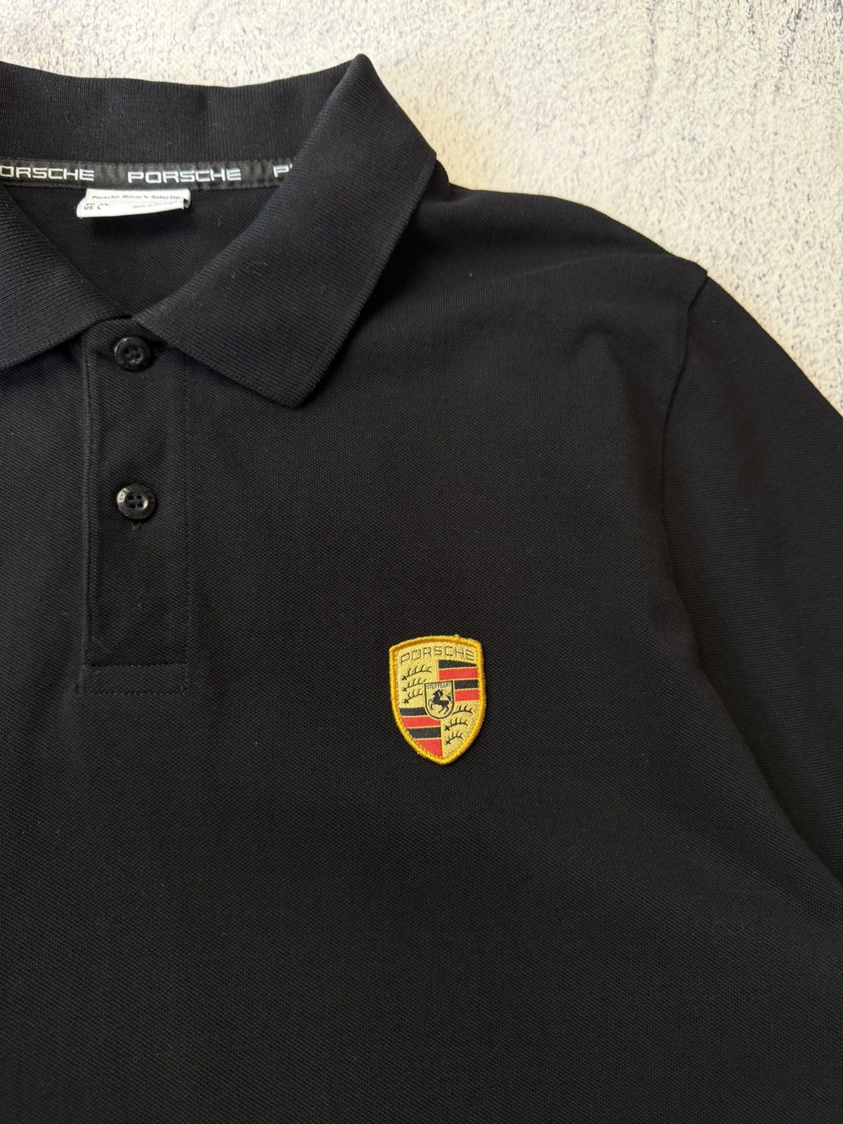 Porsche Design Mens Porches Driver’s Black Polos Size US XL / EU 56 / 4 - 9 Thumbnail